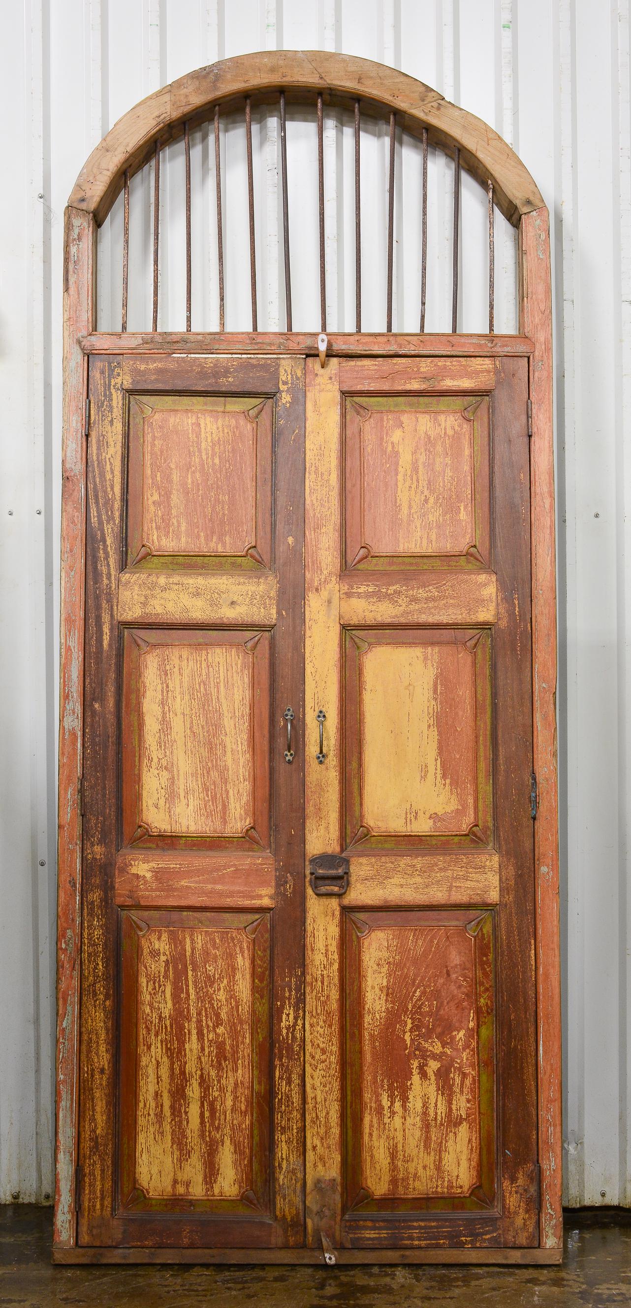 New Item, Large Arch Top Door With Iron (1 of 3)