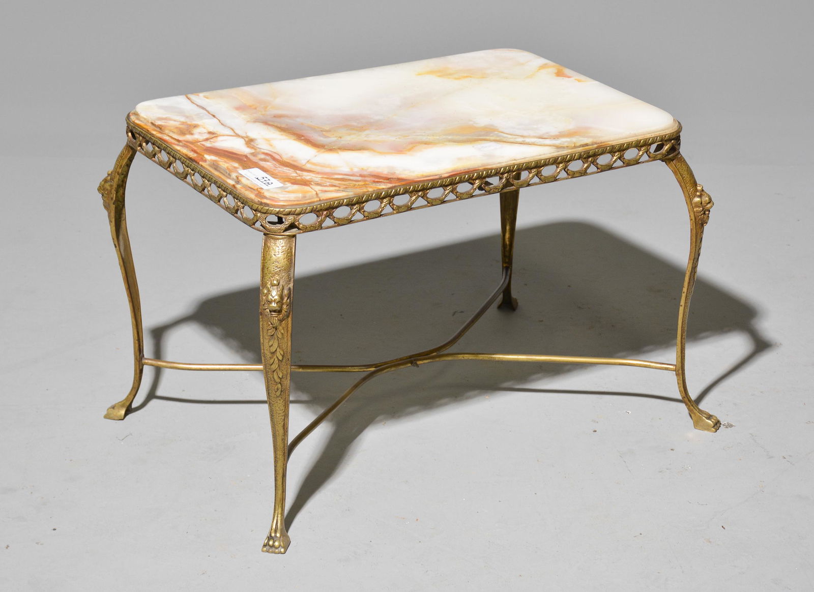 French Style Brass / Onyx Table (1 of 2)