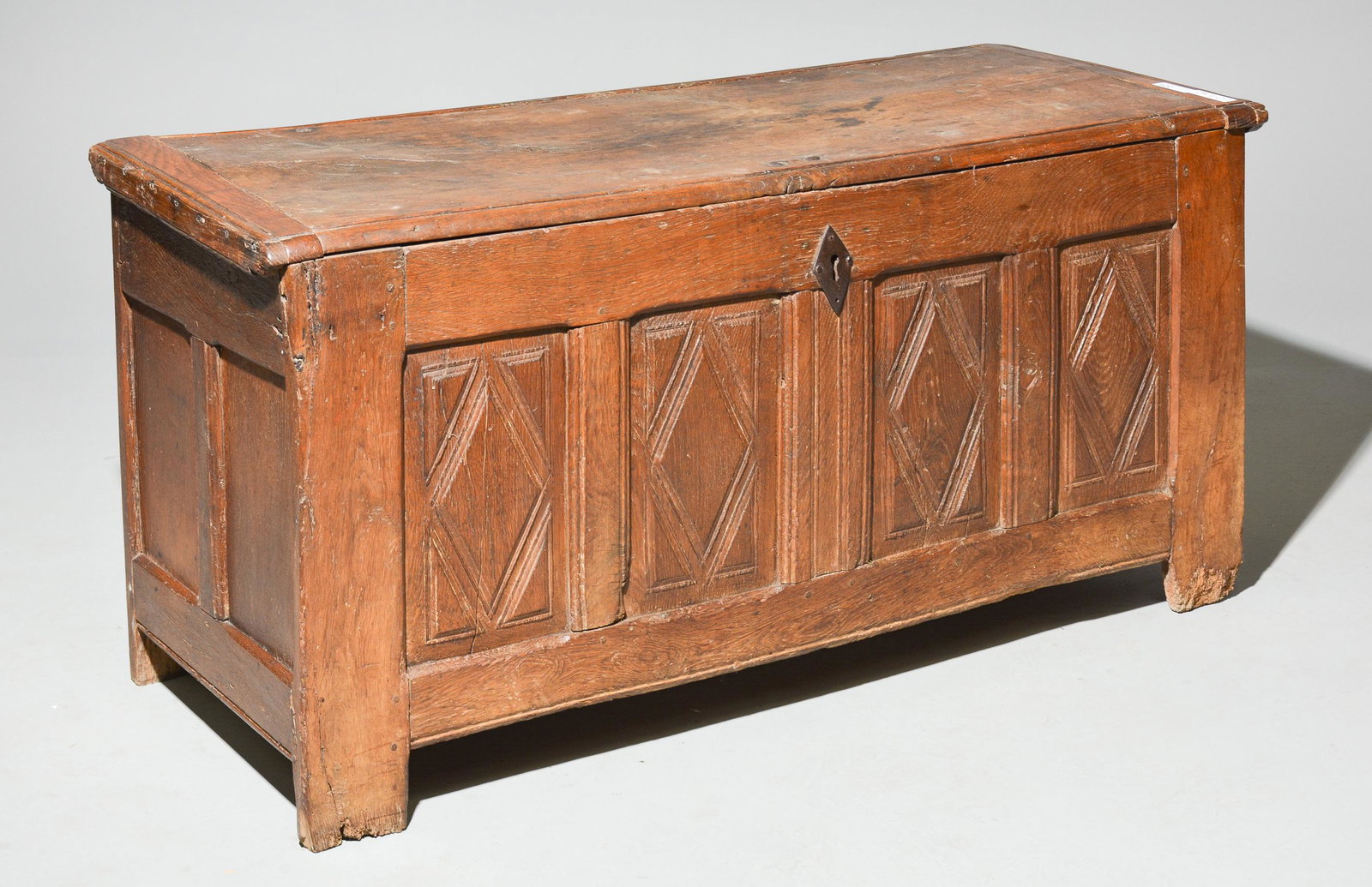 18th Century French Large Oak Coffer / Trunk (1 of 6)