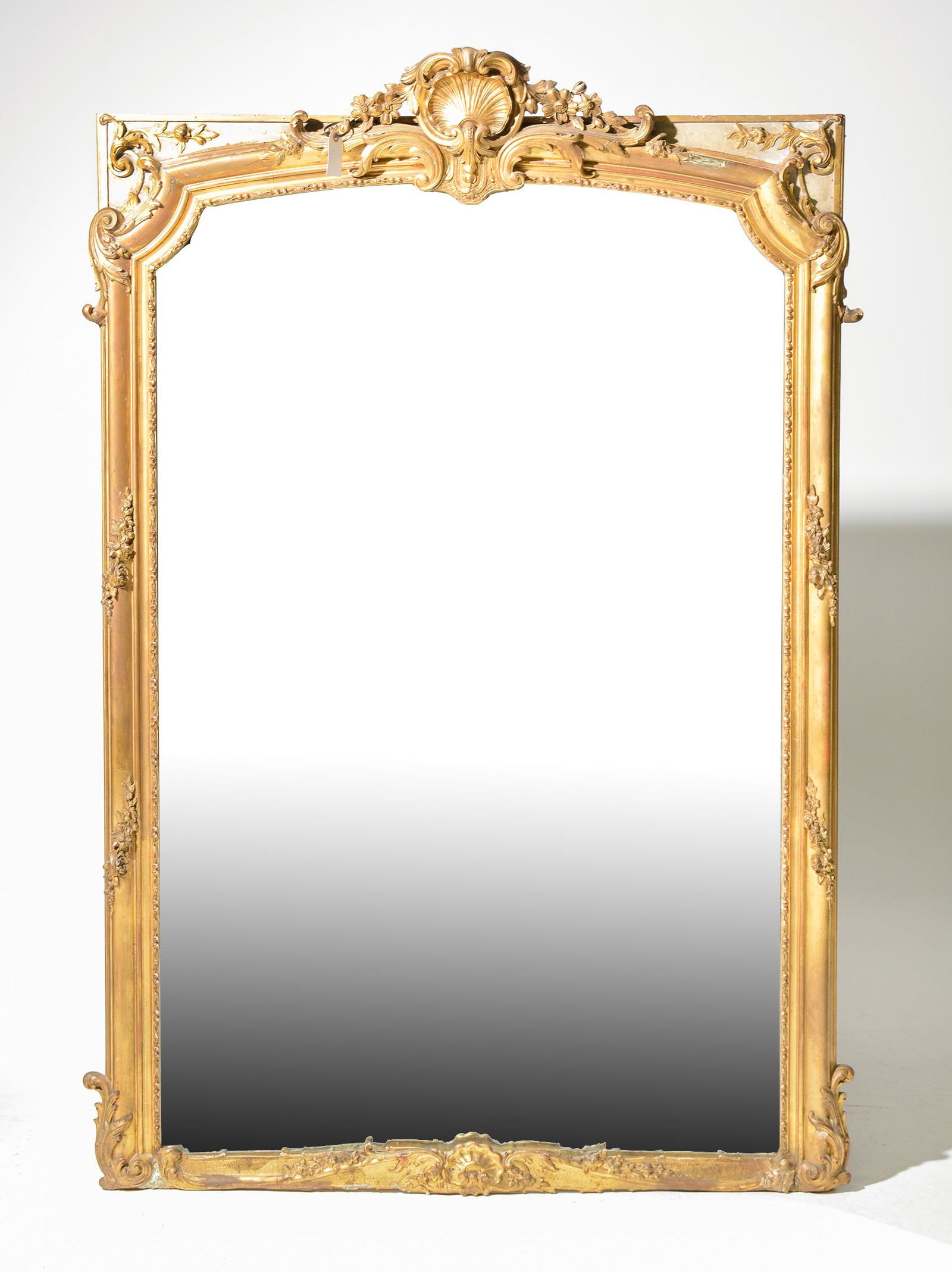 French Style Large Gold Gilt Framed Mirror (1 of 6)