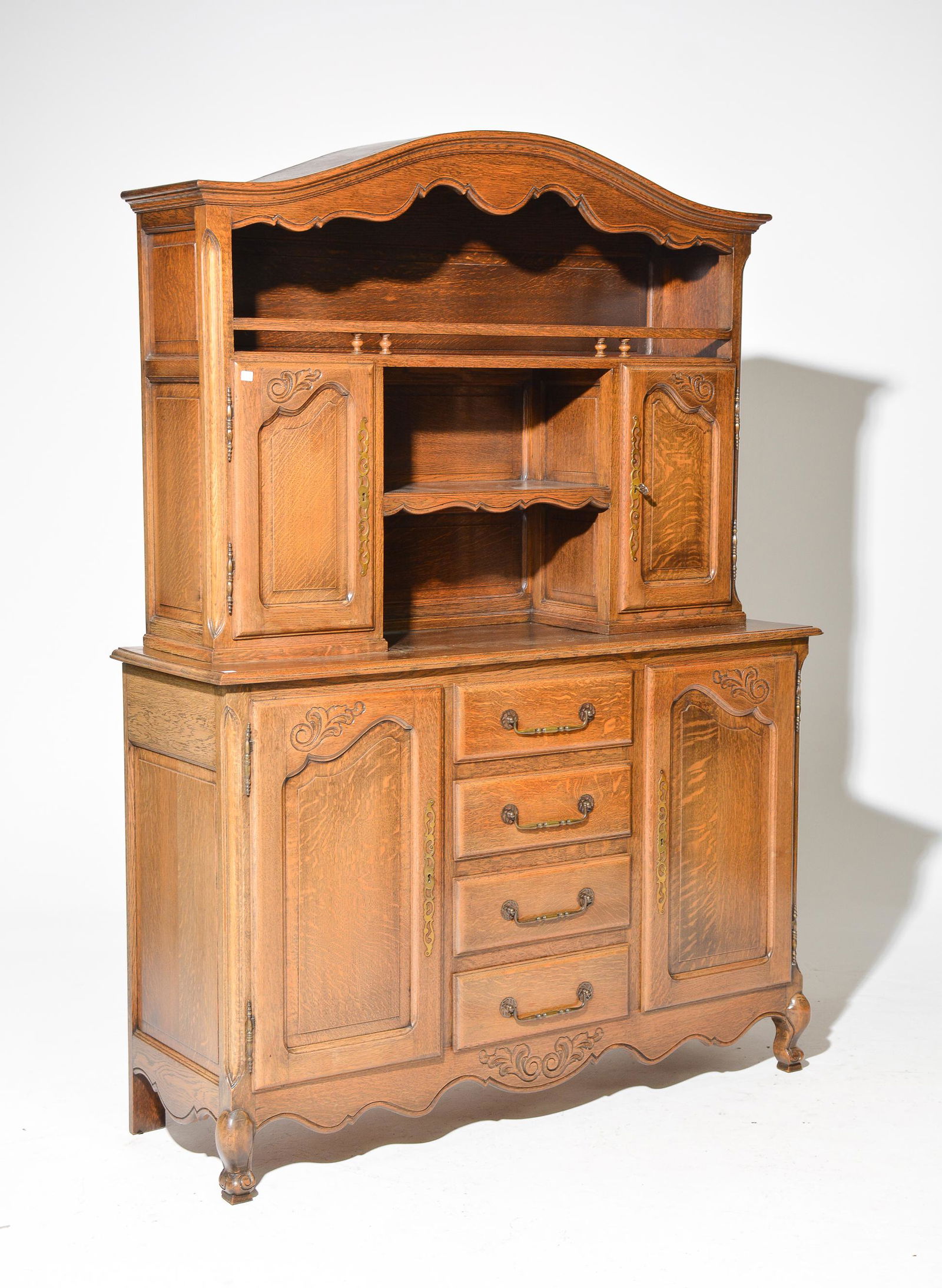 Louis XV Style Oak Buffet / Vaisselier (1 of 4)