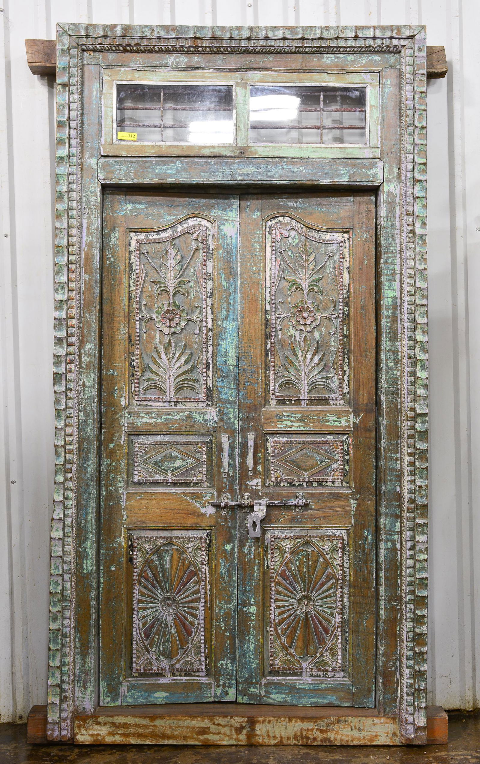 New Item, Large Painted Double Door in Frame (1 of 3)