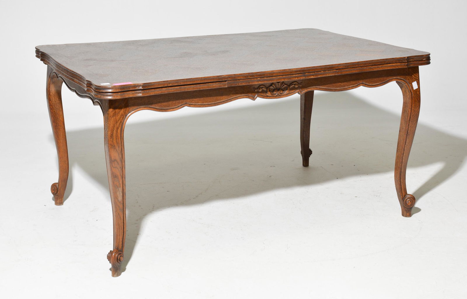 Louis XV Style Oak Draw Leaf Table (1 of 4)