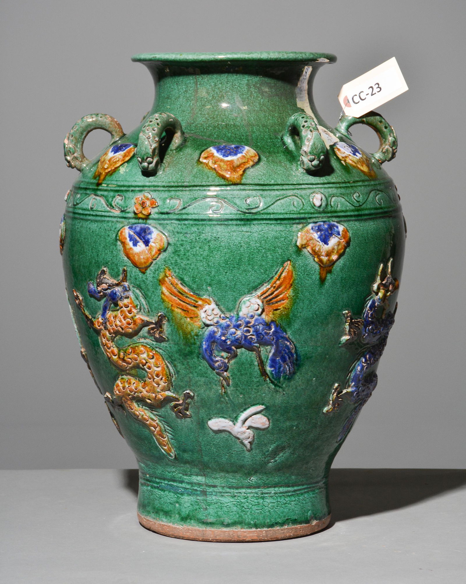 Glazed Terracotta Pot / Planter (1 of 4)