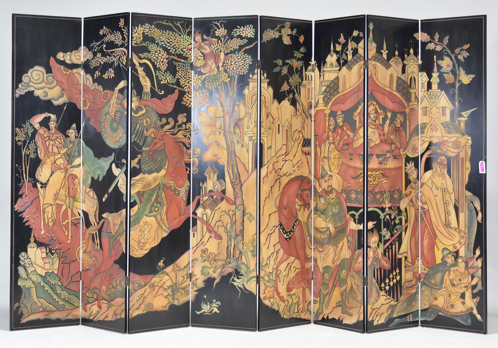 Large 8 Panel Asian Screen (1 of 4)