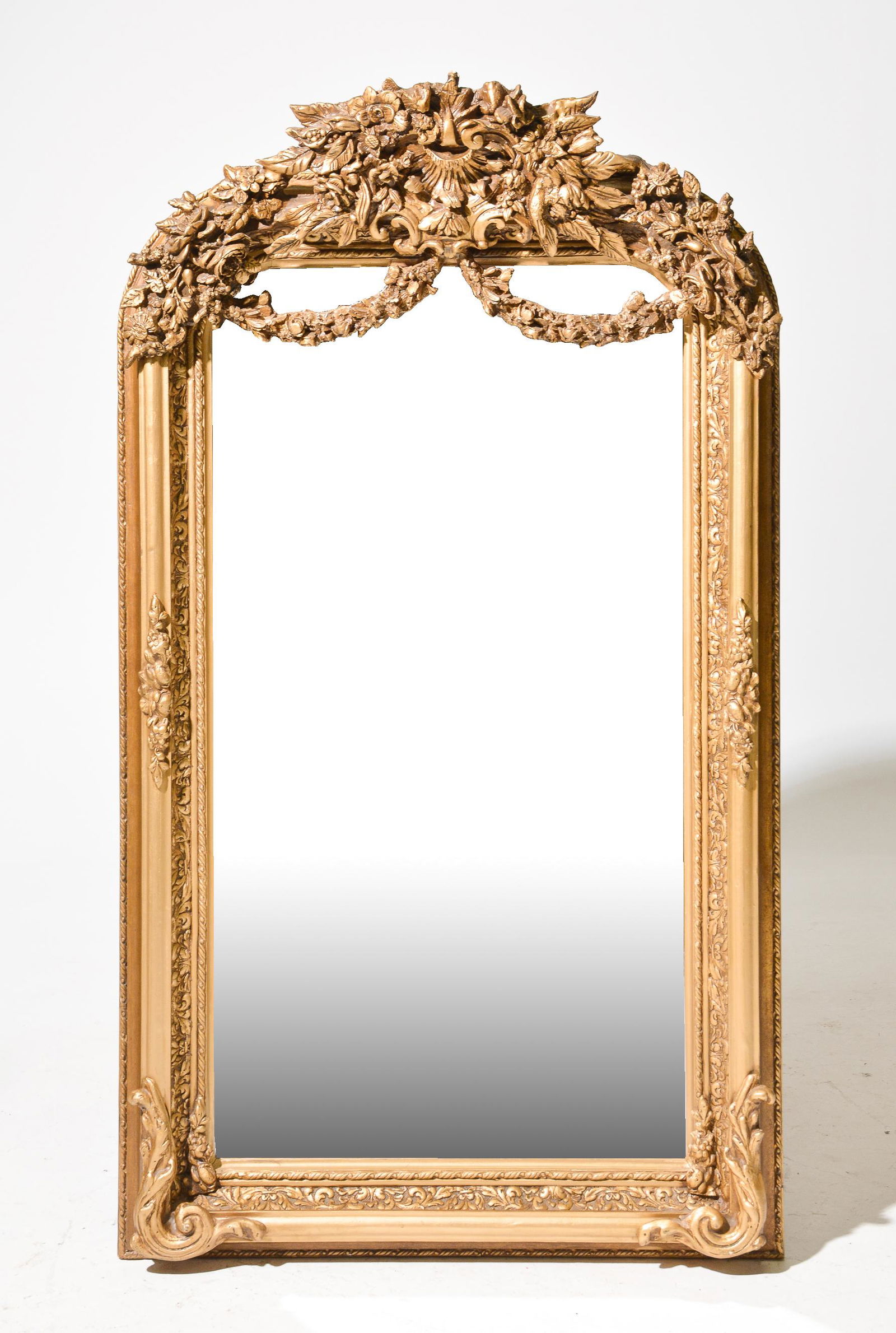 French Style Gold Gilt Framed Mirror (1 of 3)