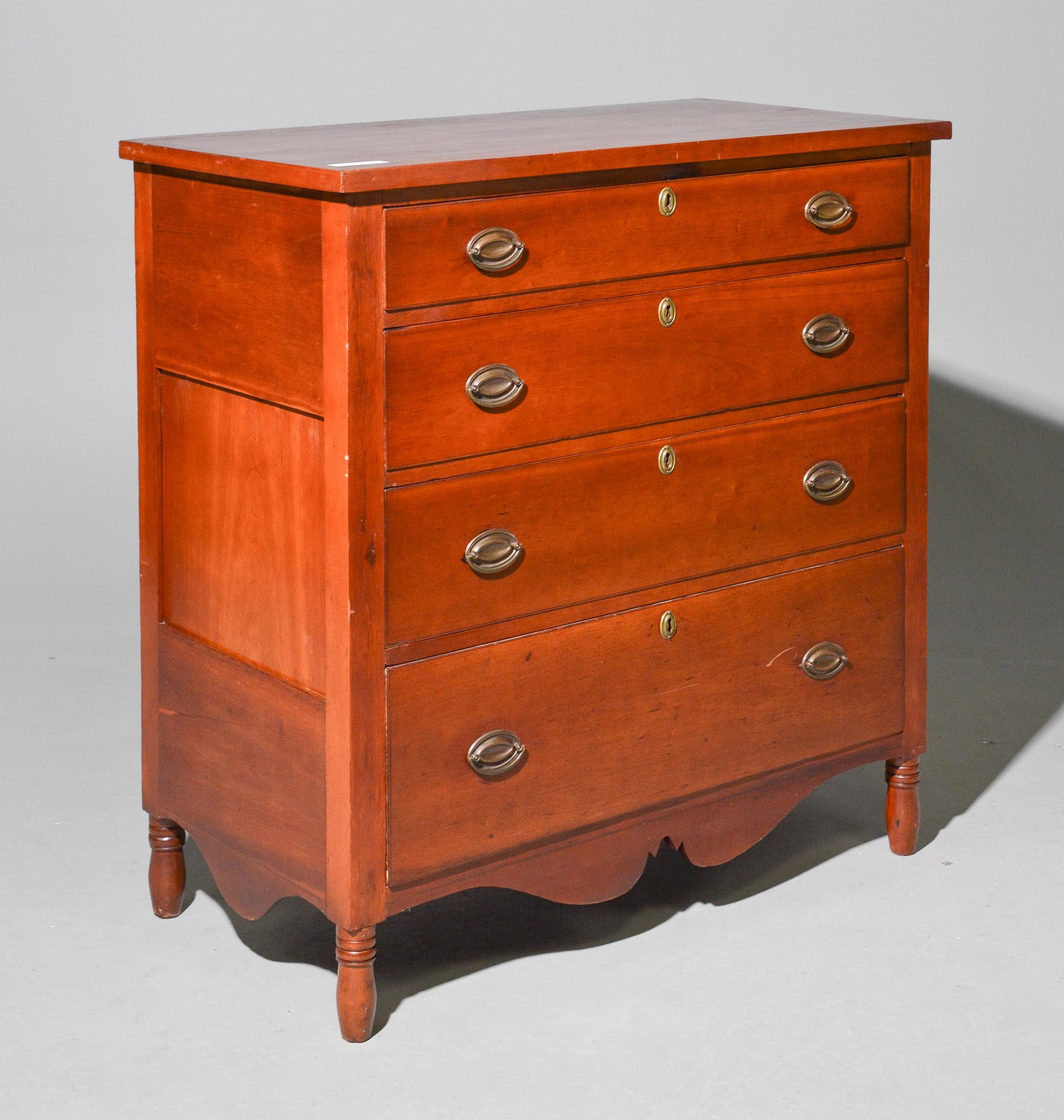 19th Century American Cherry Chest of Drawers (1 of 4)