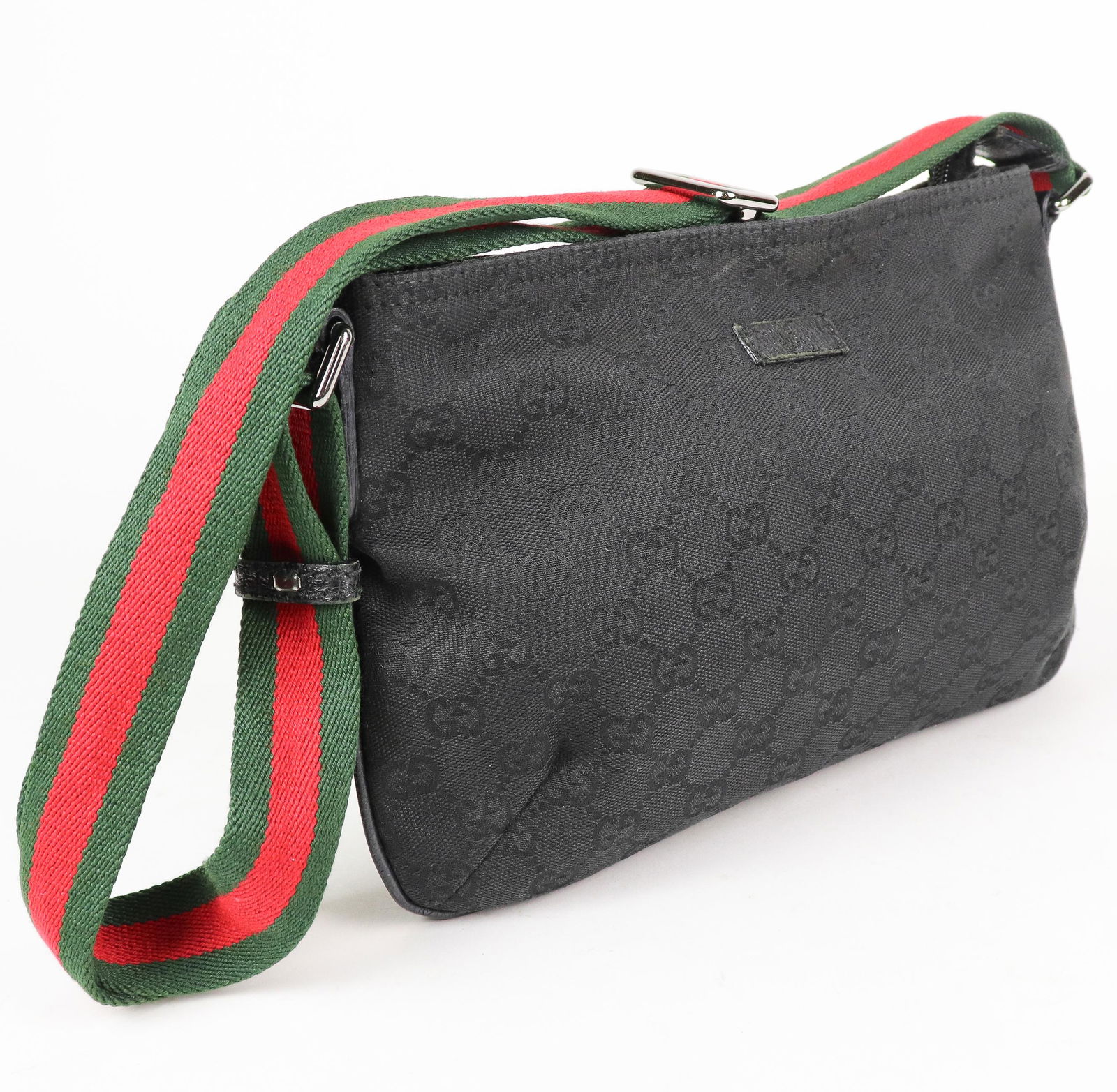 Gucci Web Rectangular Crossbody in Web  Monogram Canvas (1 of 5)