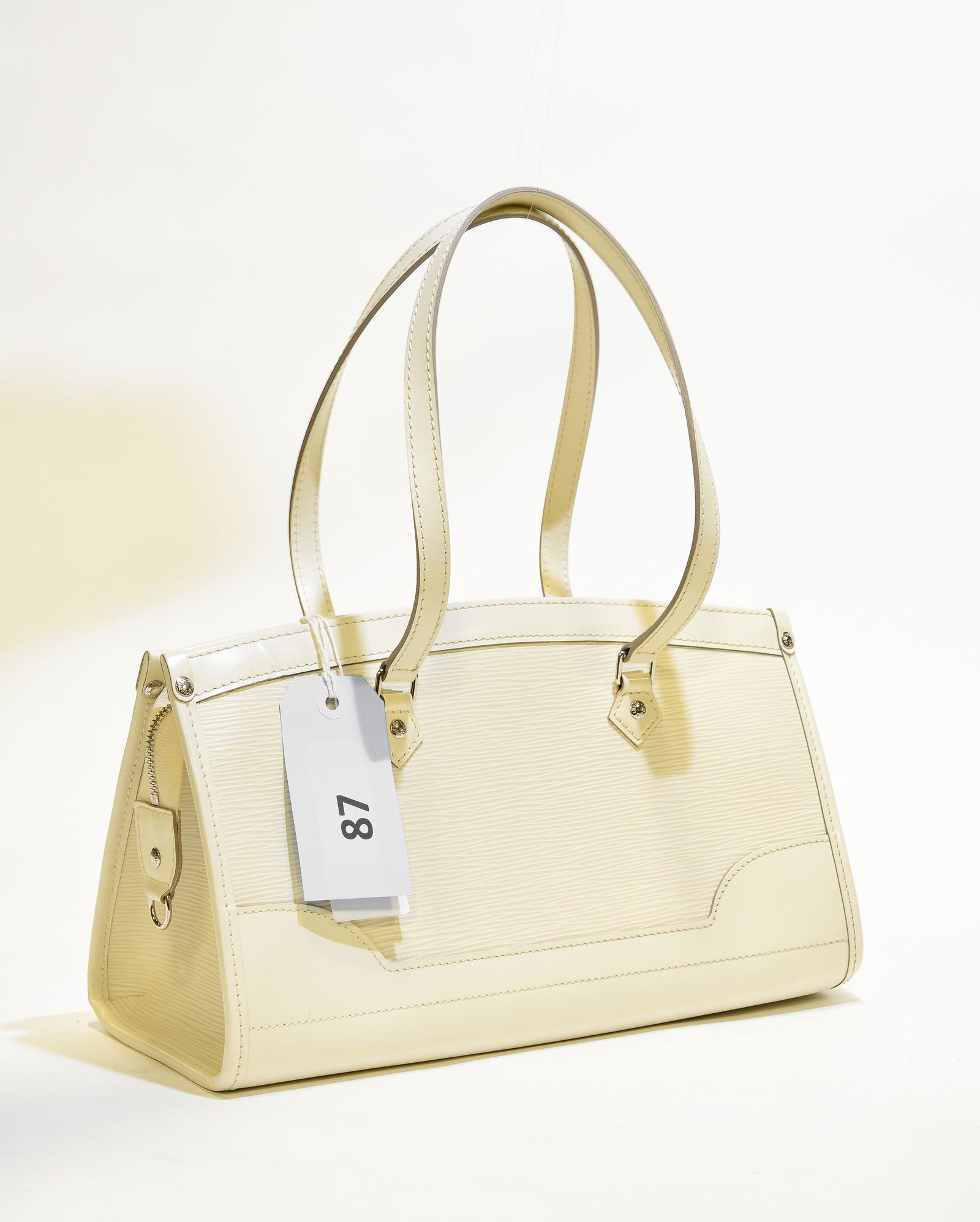 Louis Vuitton Madeleineÿ PM in White Leather Epi (1 of 4)
