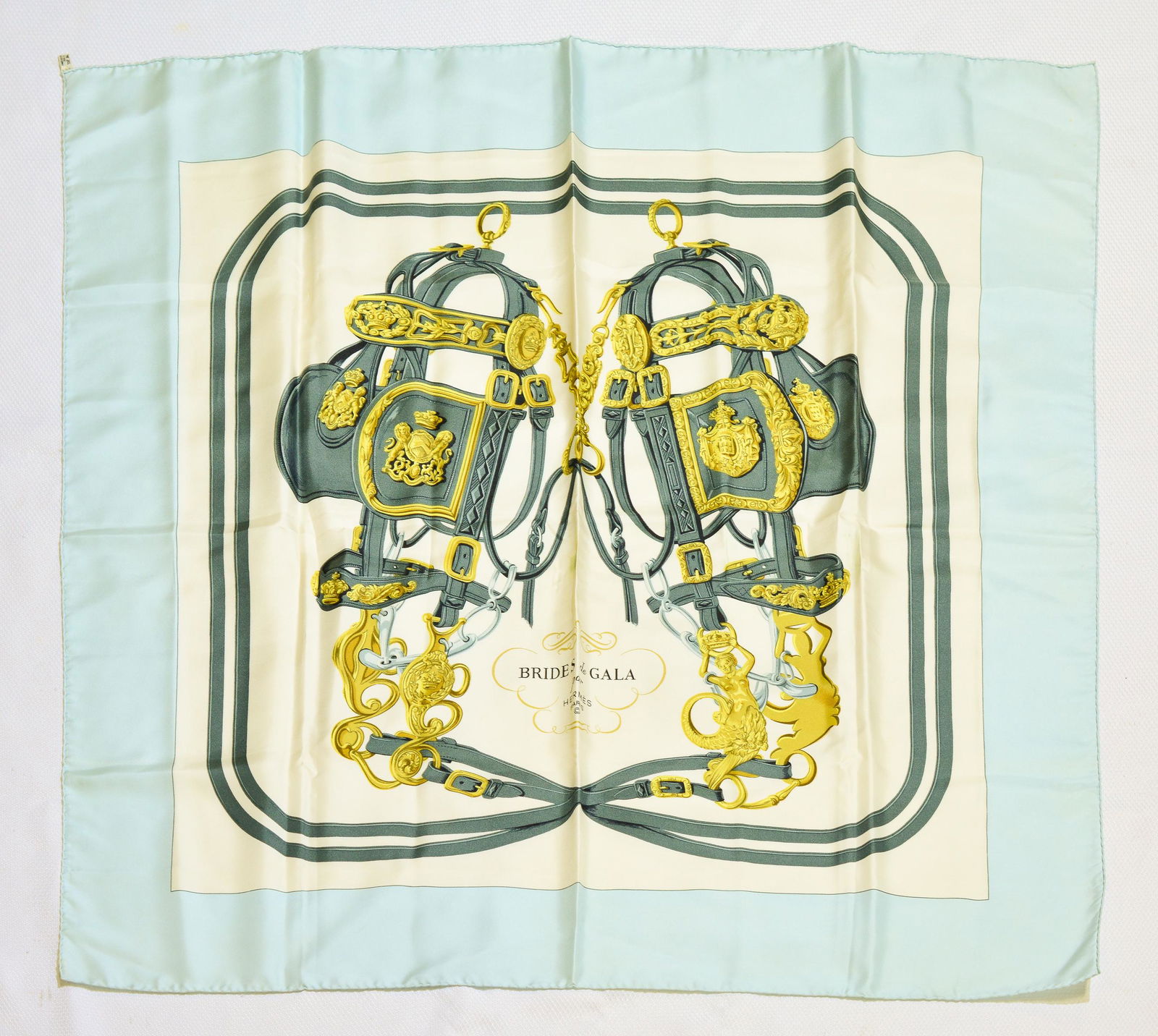 Hermes Scarf in  100% Twill Silk (1 of 2)