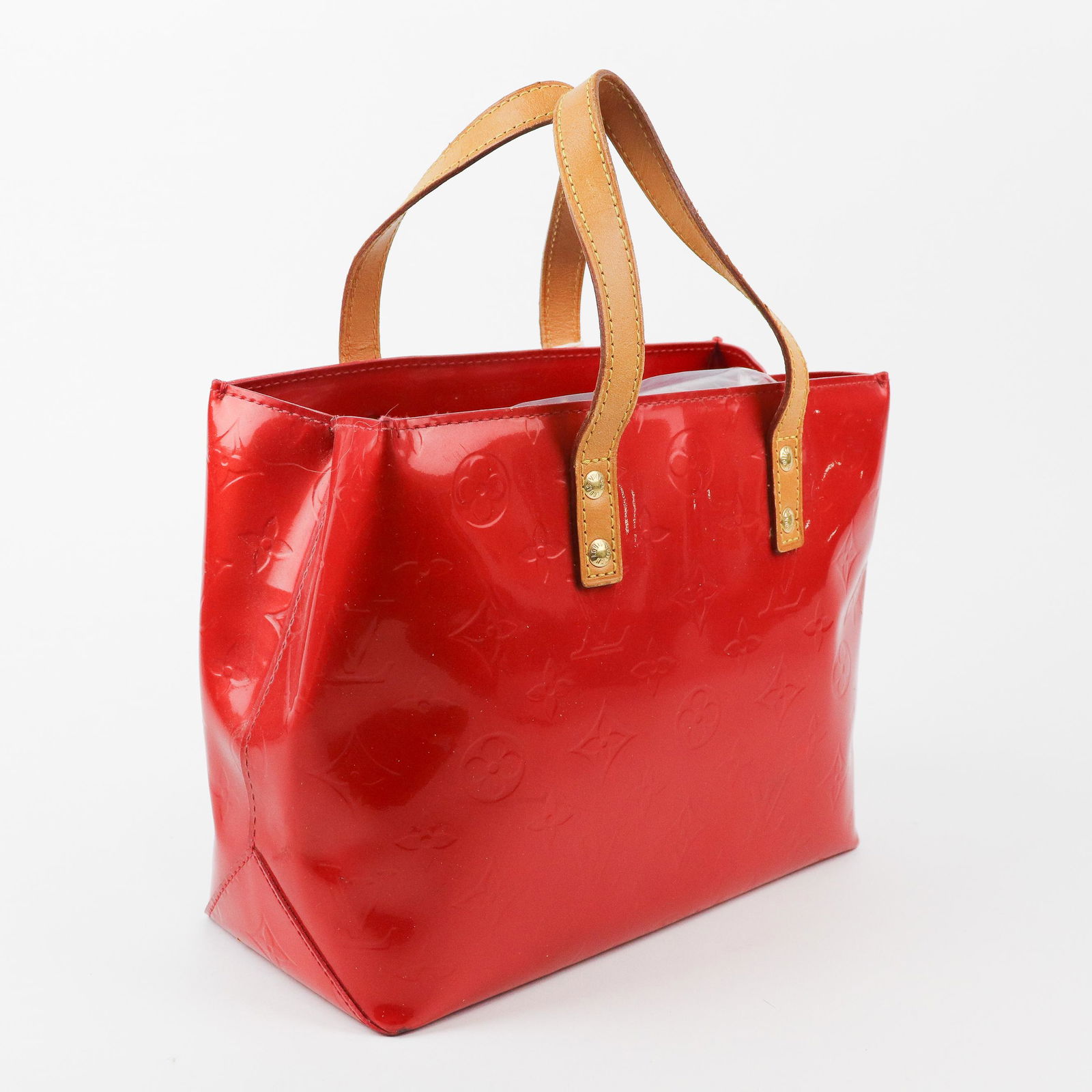 Louis Vuitton Reade PM in Vachetta Monogram Vernis (1 of 9)