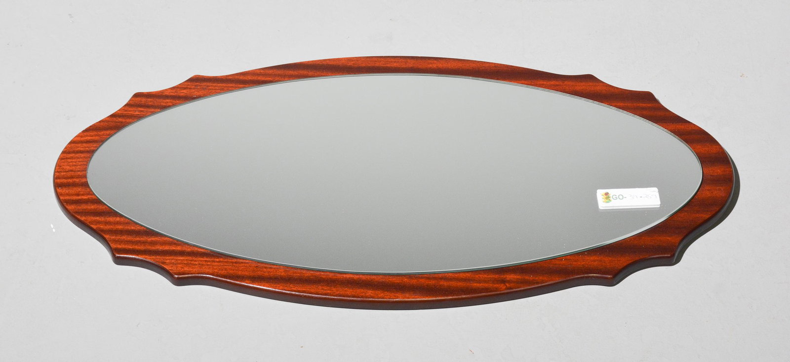 Mid Century Modern Mirror with Mahogany Back (1 of 3)