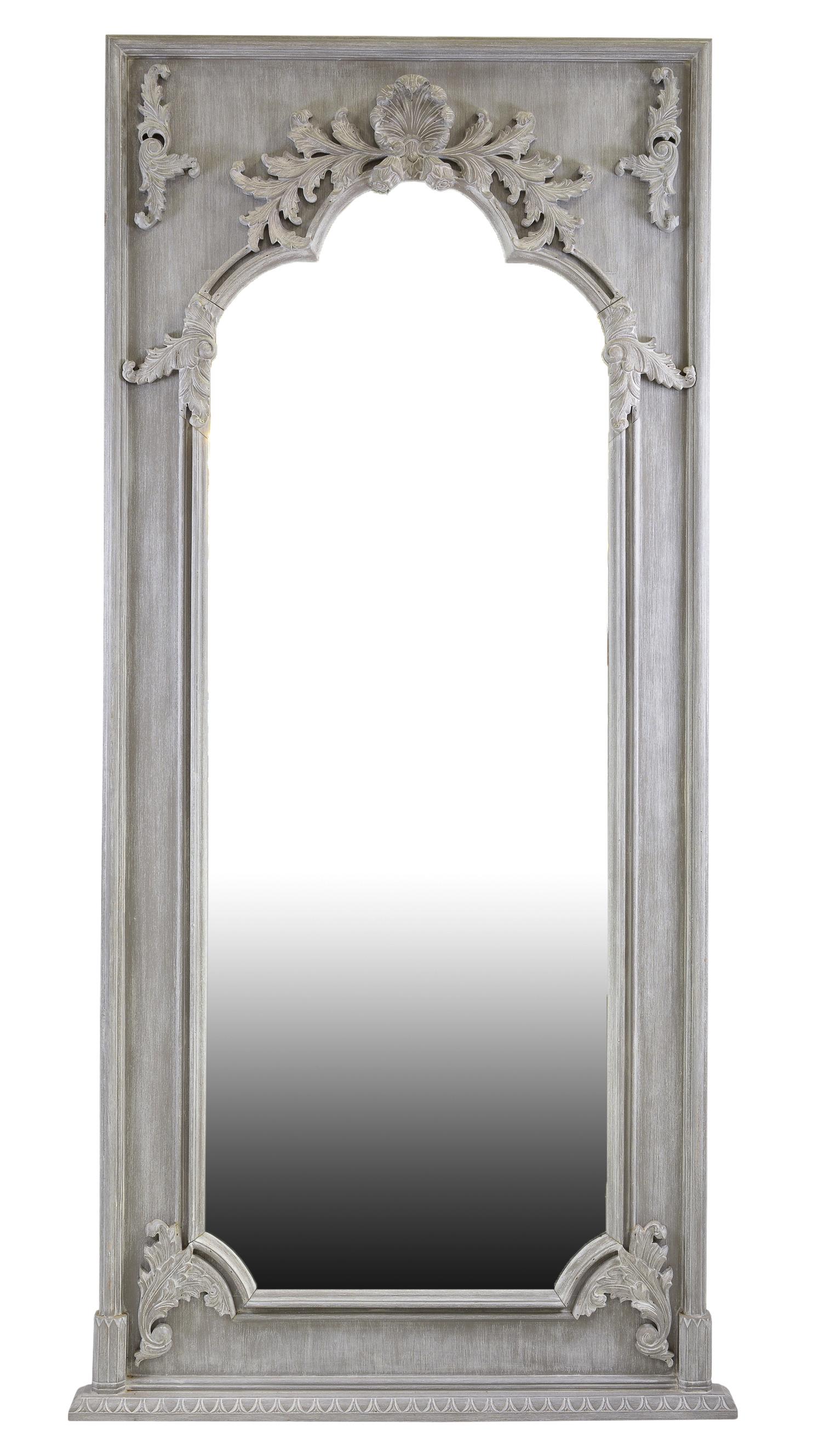 New Item, Large French Style Mystic Grey Mirror (1 of 3)