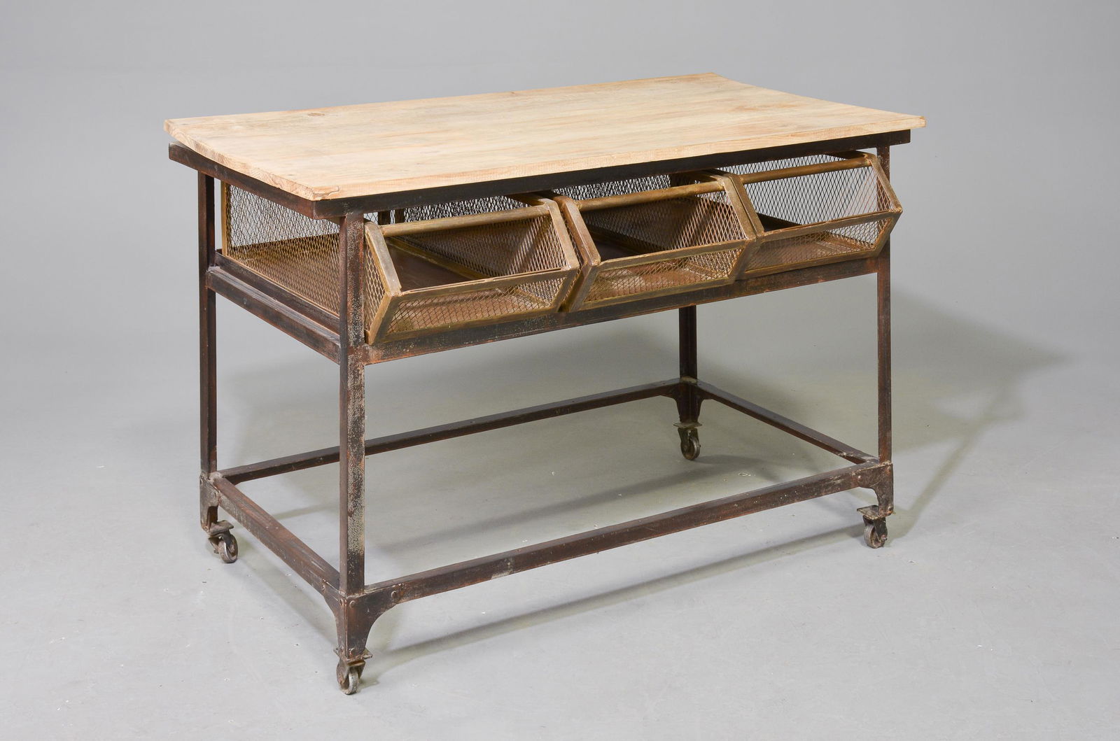 Industrial Style Rolling Table (1 of 5)