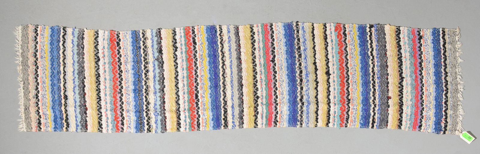Vintage Swedish Rag Runner Rug - 8' x 2'3 (1 of 3)