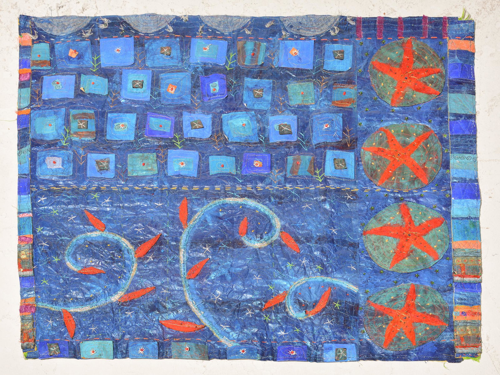 Hand Stitched / Painted Art by Louise Baldwin (1 of 4)