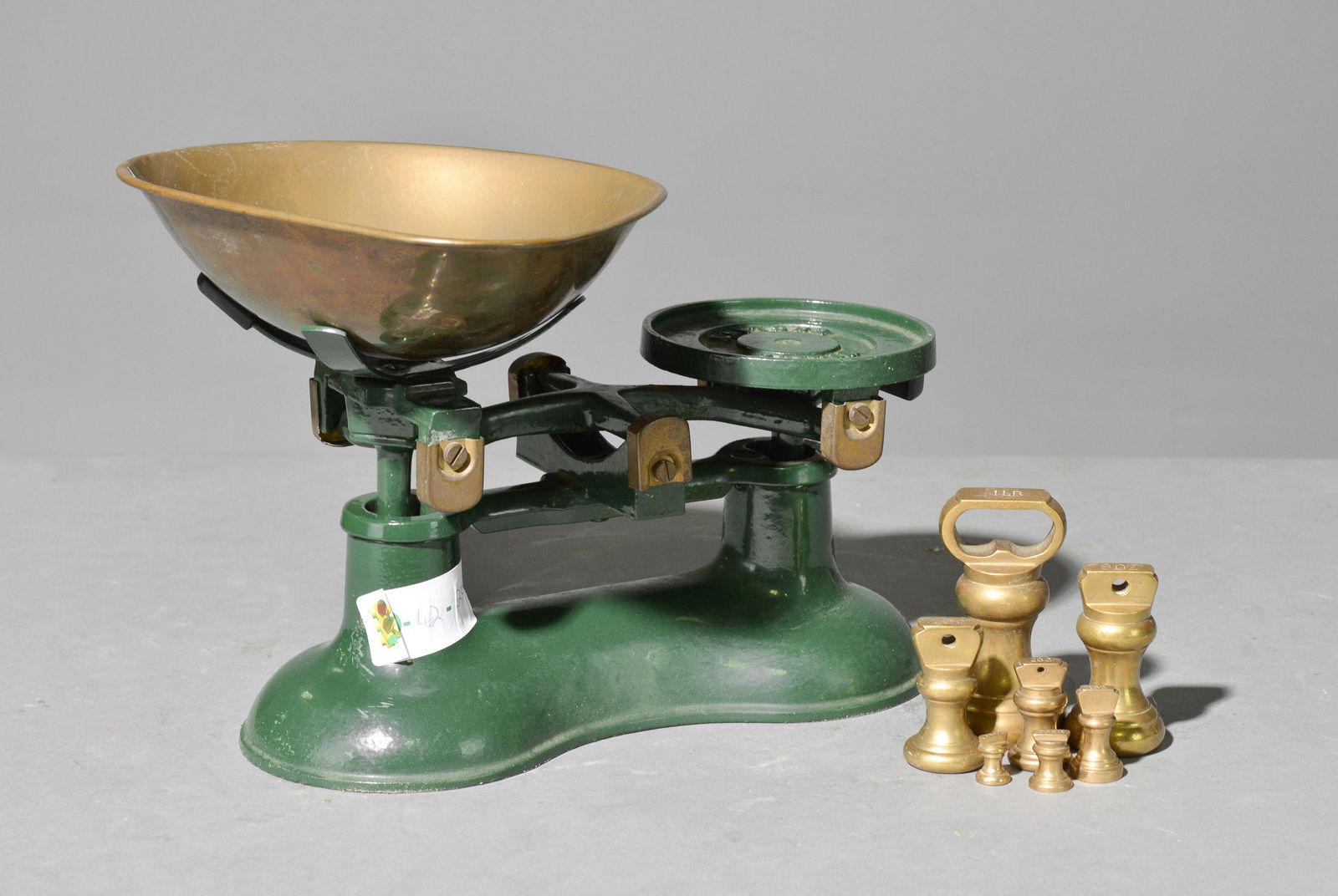 British Green Balance Scale with Bell Weights (1 of 3)
