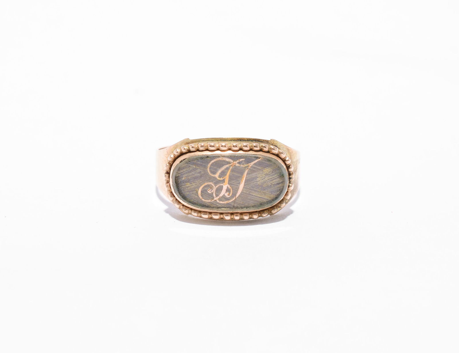 Antique Initial Ring - J.T. - Possibly 10K Gold (1 of 4)