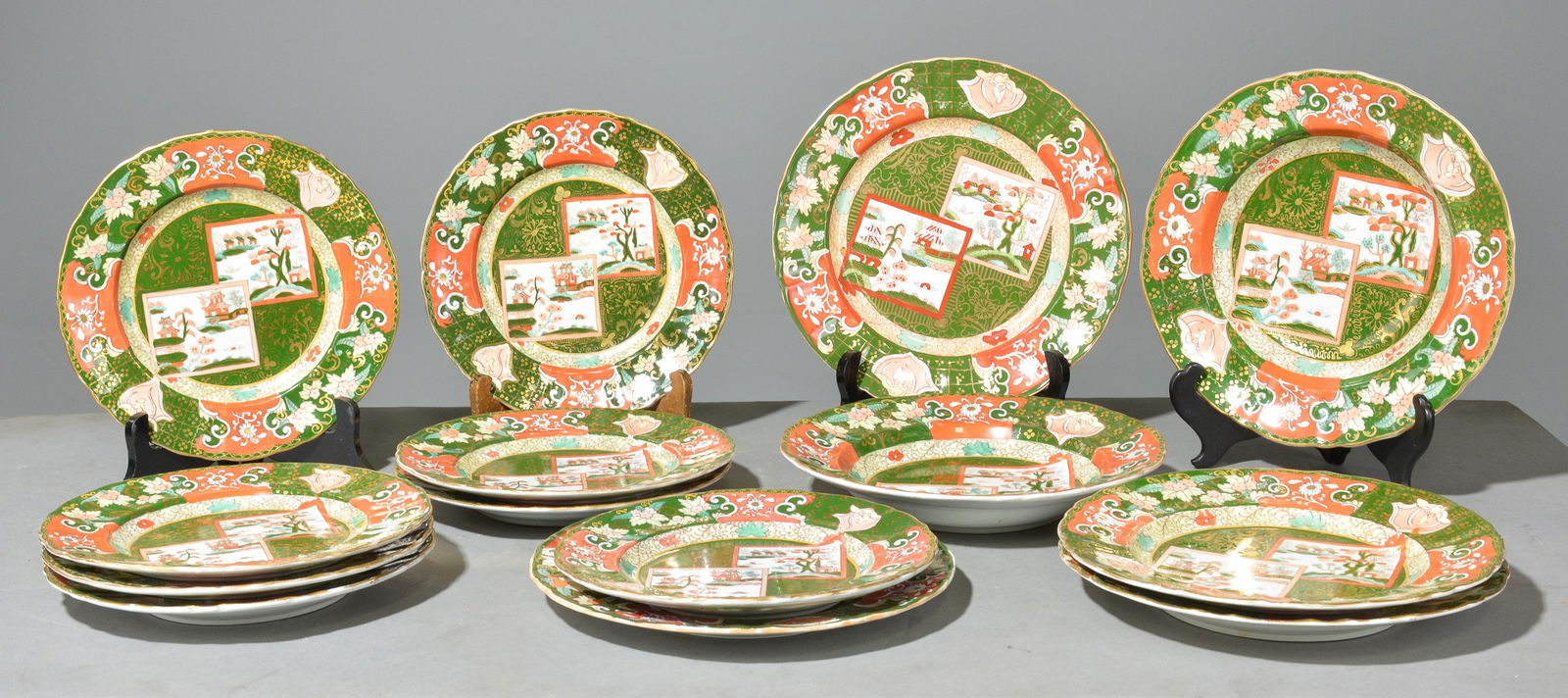 14pcs Masons Plates and Bowls (1 of 3)