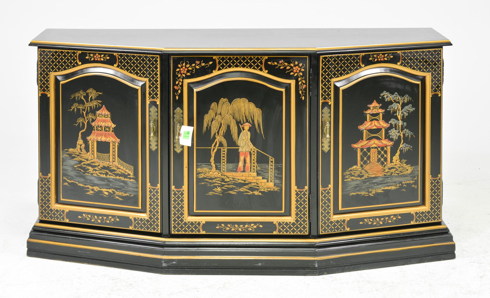 Asian Style Ebonized Hall Cabinet (1 of 5)