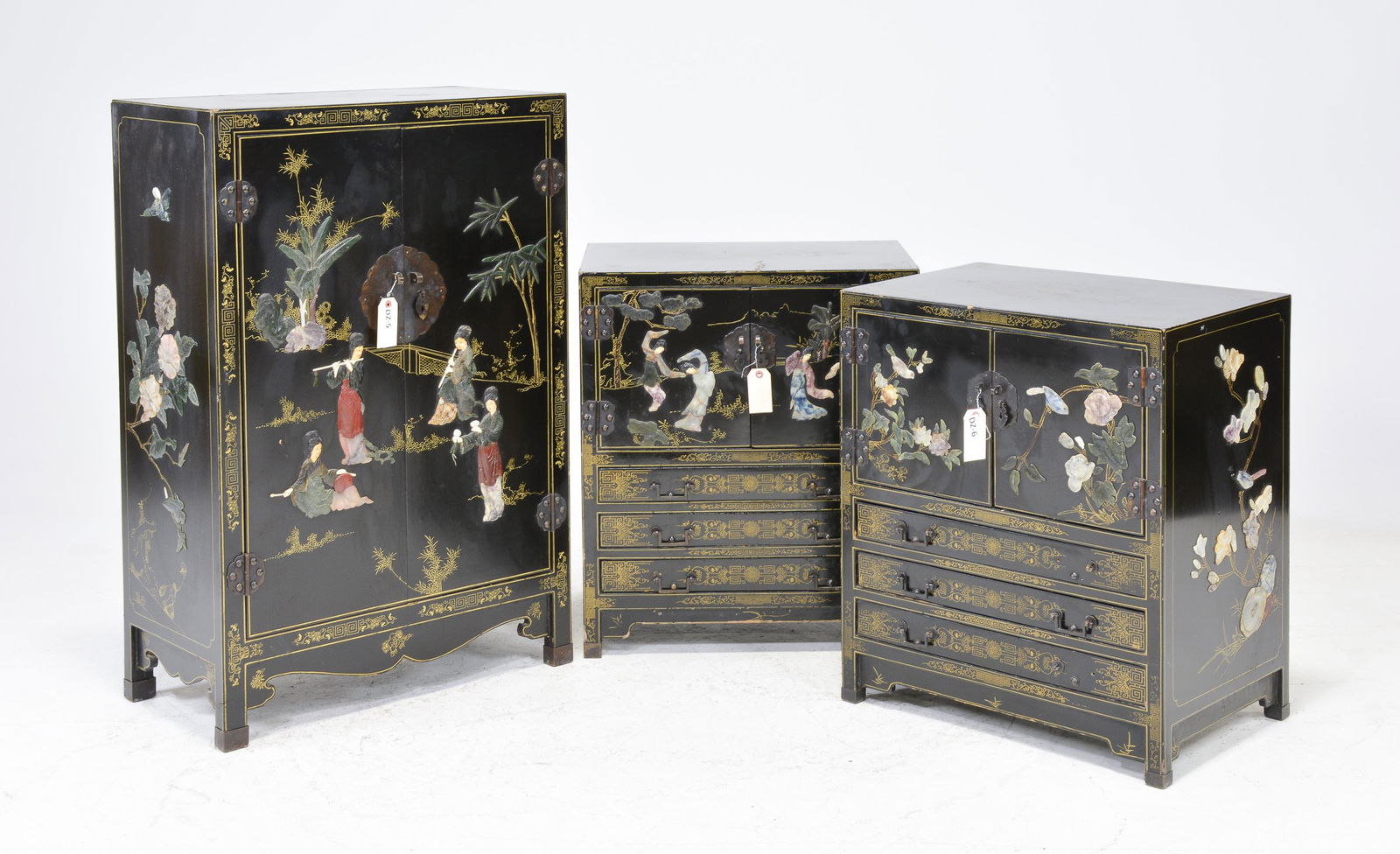 3pc Asian Occasional Cabinets (1 of 7)