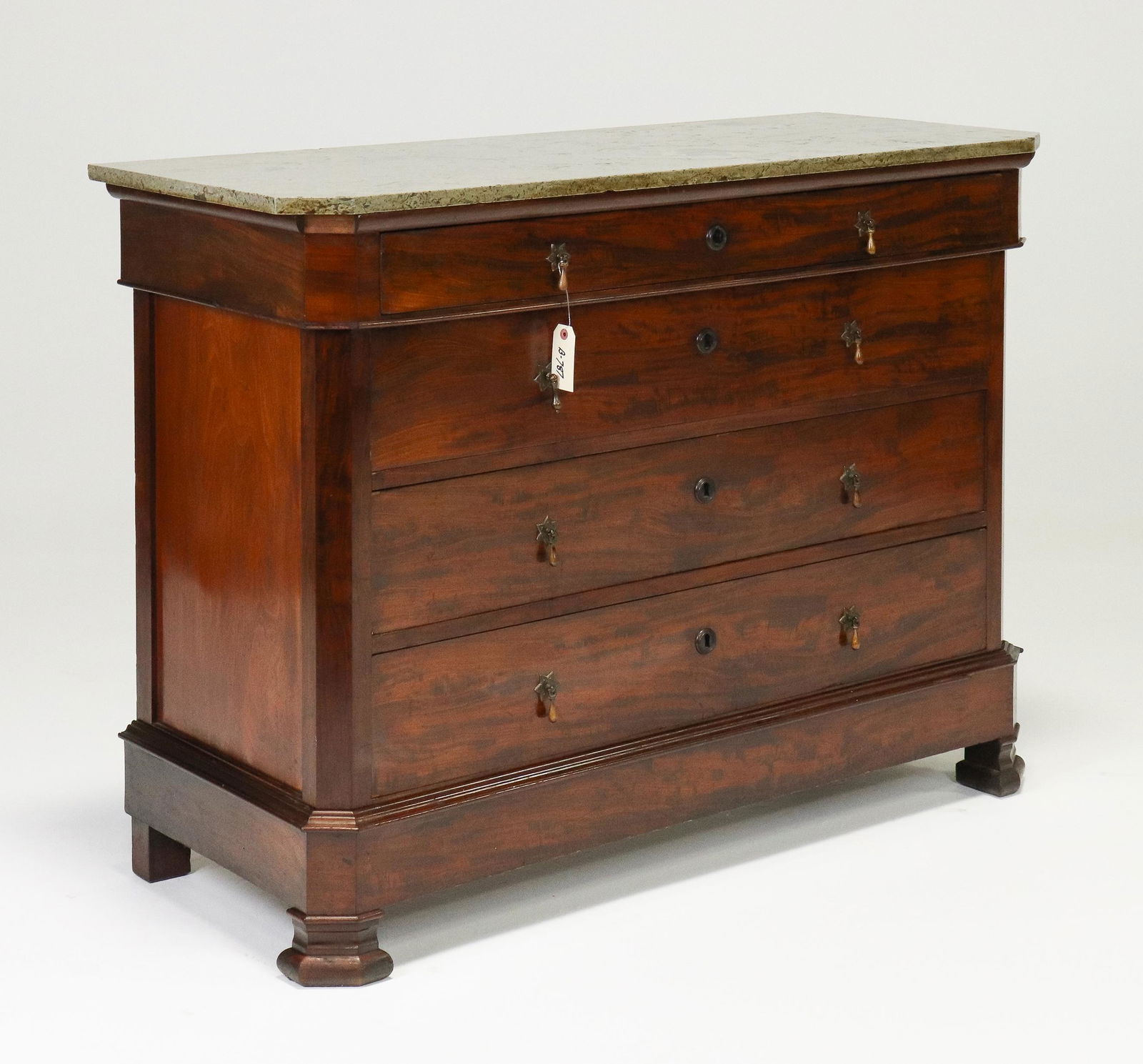 Louis Philippe Style Marble Top Chest / Commode (1 of 10)