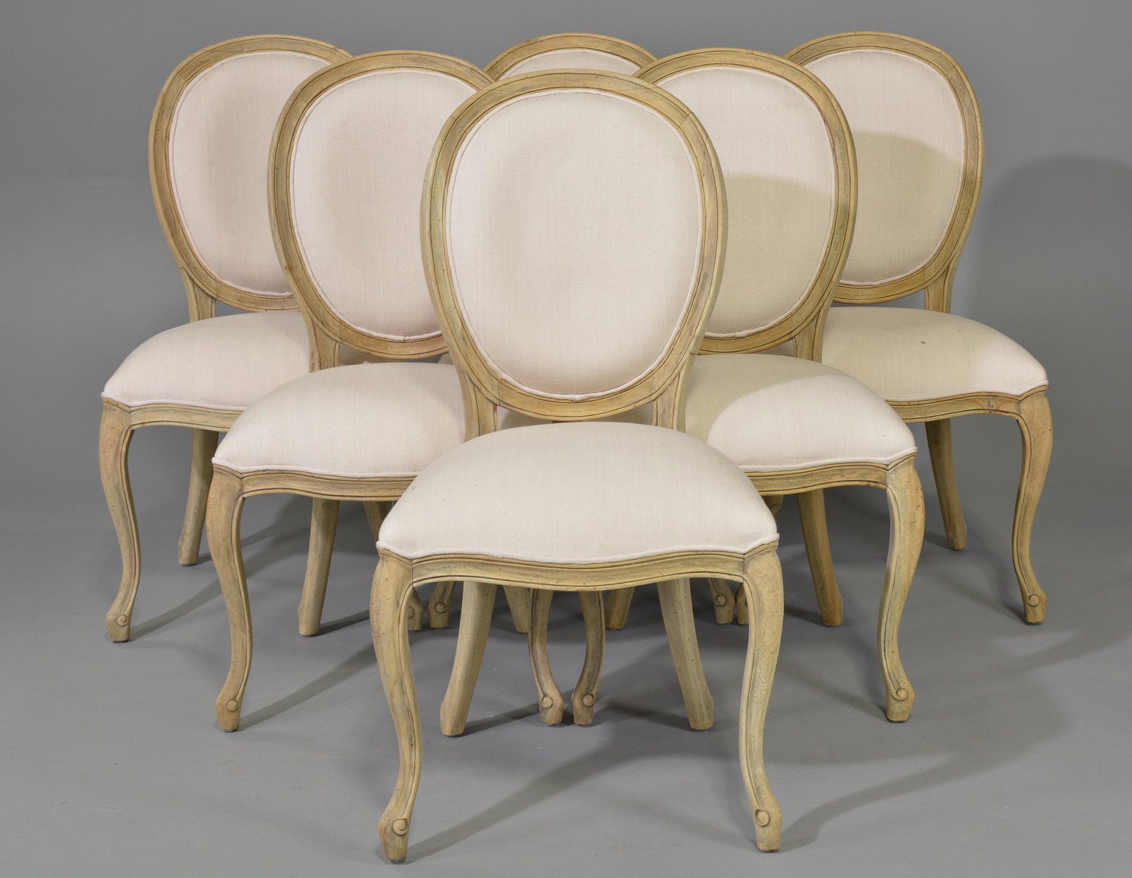 Set of 6 Coastal Balloon Back Dining Chairs: New Item, Set of 6 Coastal Balloon Back Dining Chairs - 42 in tall x 23 x 21