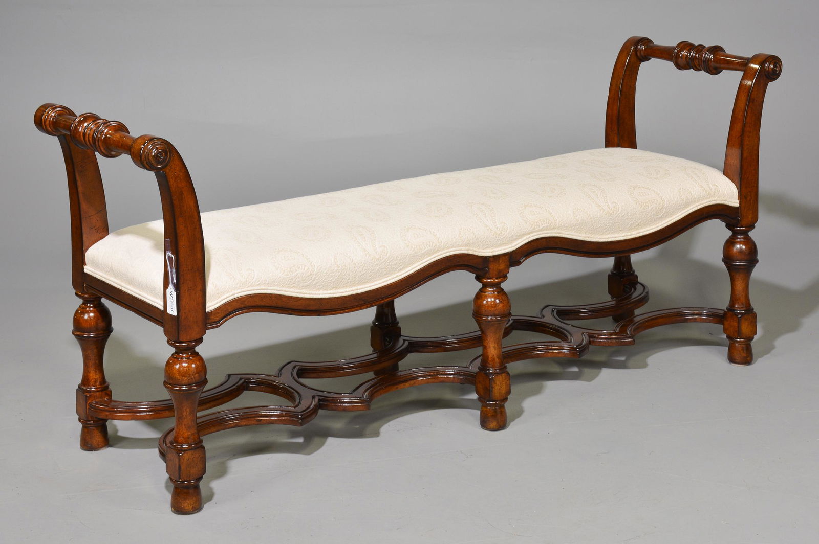 Fruitwood Upholstered Window Bench (1 of 4)