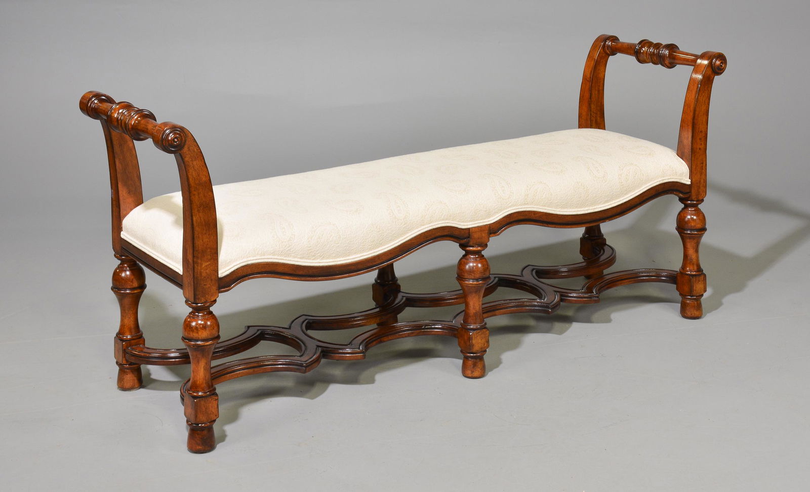 Fruitwood Upholstered Window Bench (1 of 3)