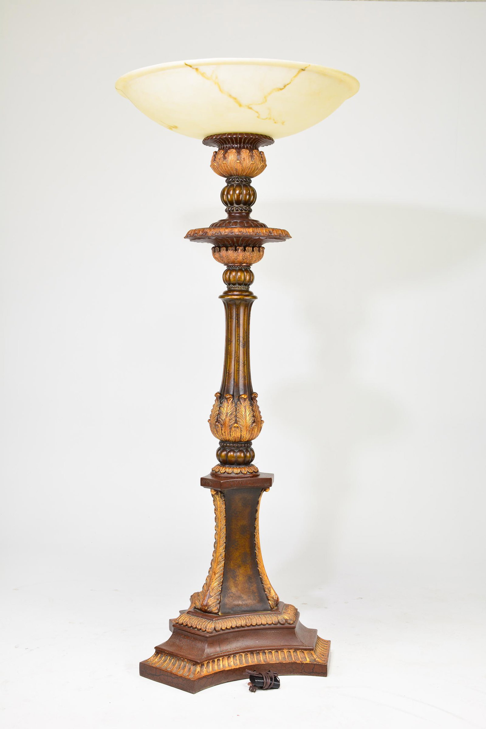 New Item, Roman Style Monumental Torchiere Lamp (1 of 4)