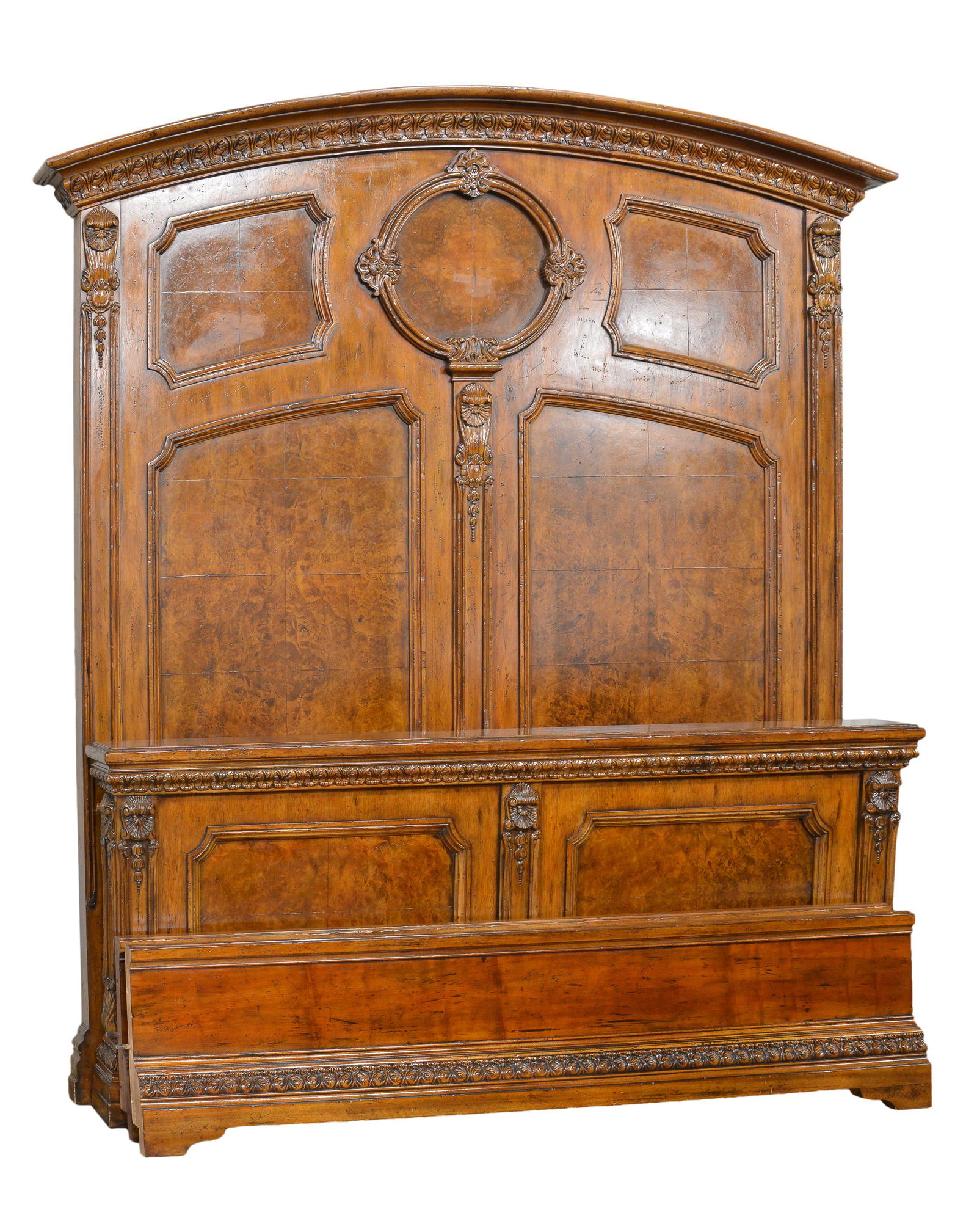 Henredon Large King-size Bed with Rails (1 of 6)