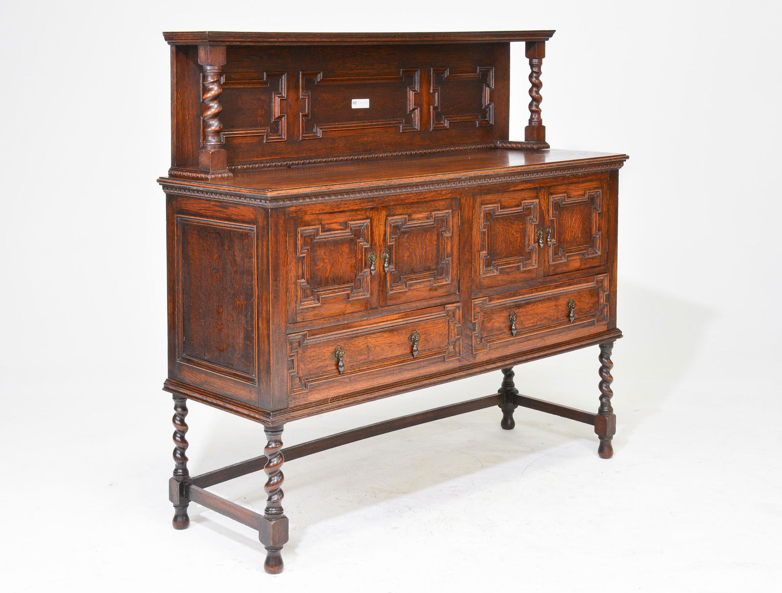 Jacobean Oak Barley Twist Sideboard / Server (1 of 4)