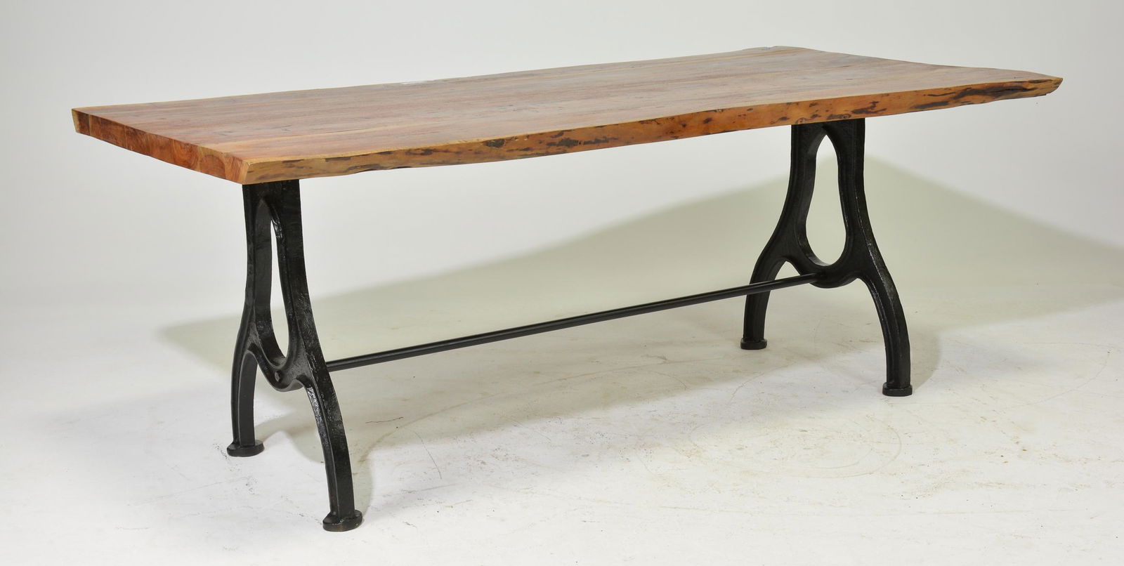 New Item, Live Edge Table With Industrial Metal Base (1 of 4)