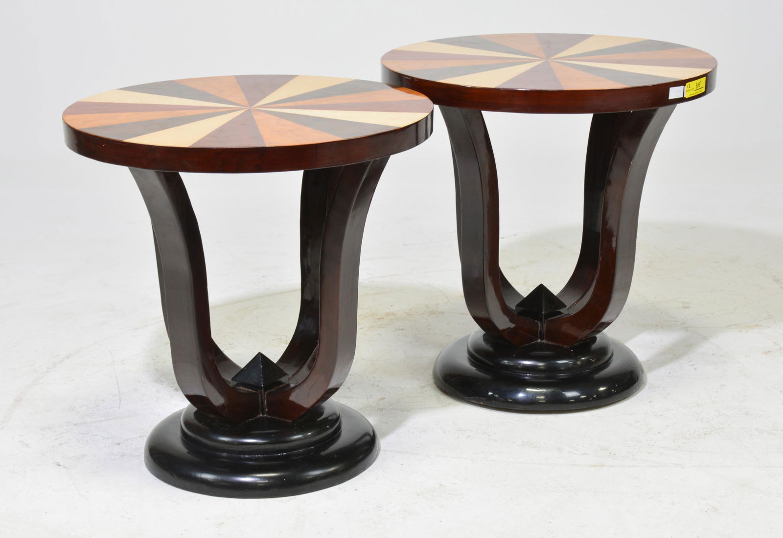 2 Art Deco Style Round Occasional Tables (1 of 2)