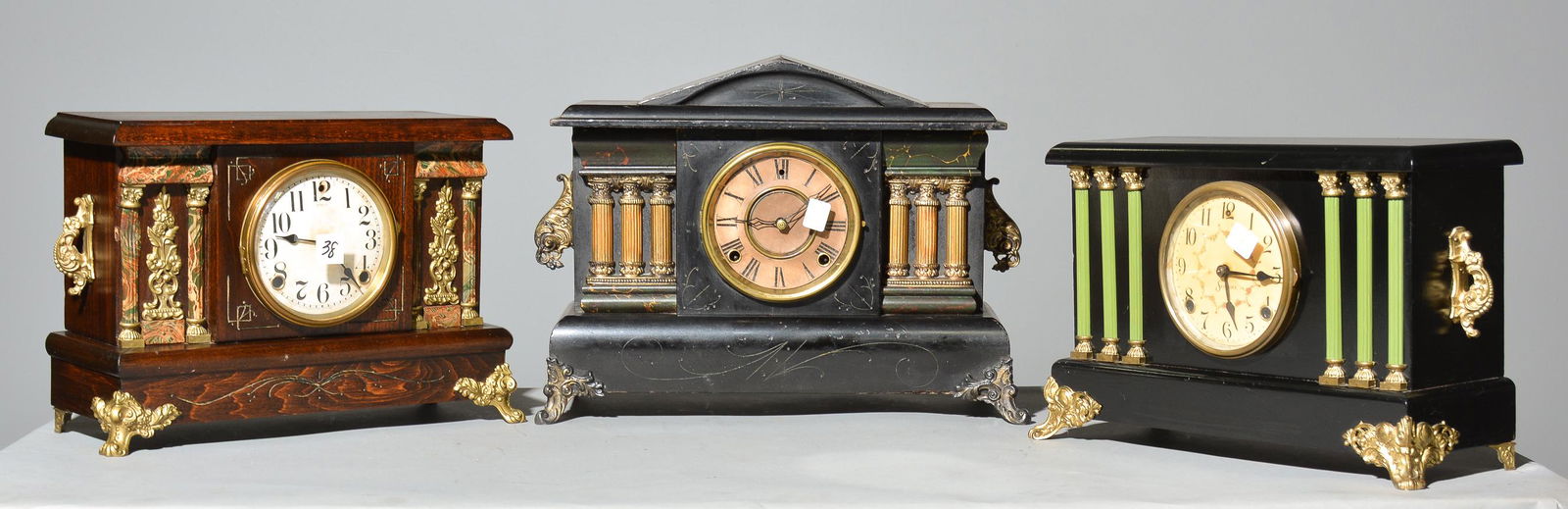 3 Assorted Mantle Clocks (1 of 7)