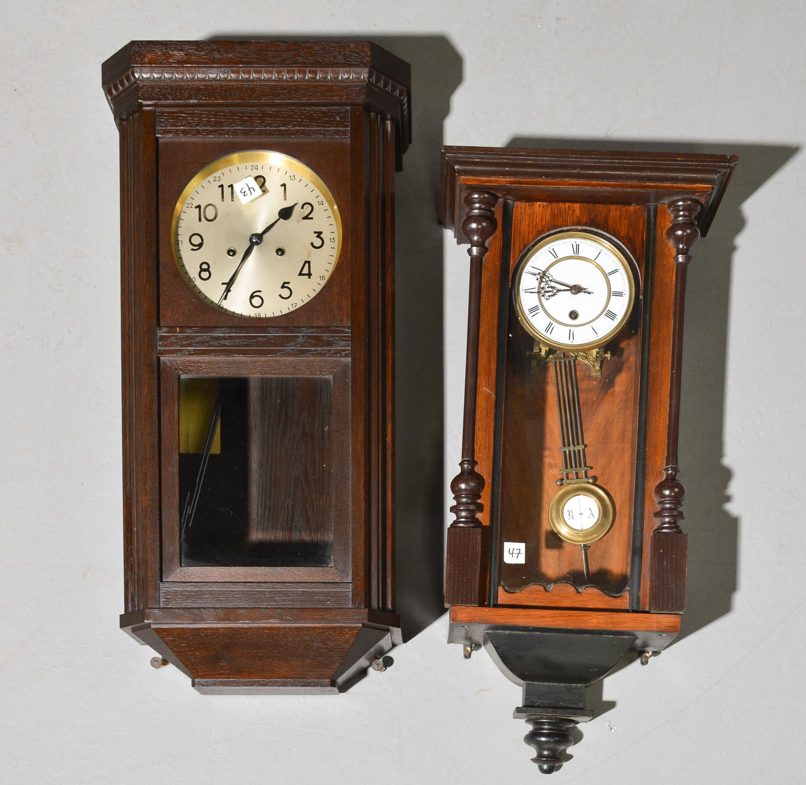 2 English Wall Clocks (1 of 6)