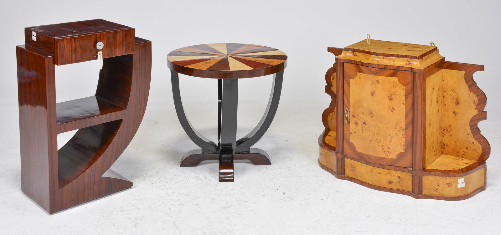 3pcs Art Deco Style Tables / Wall Cabinet (1 of 6)