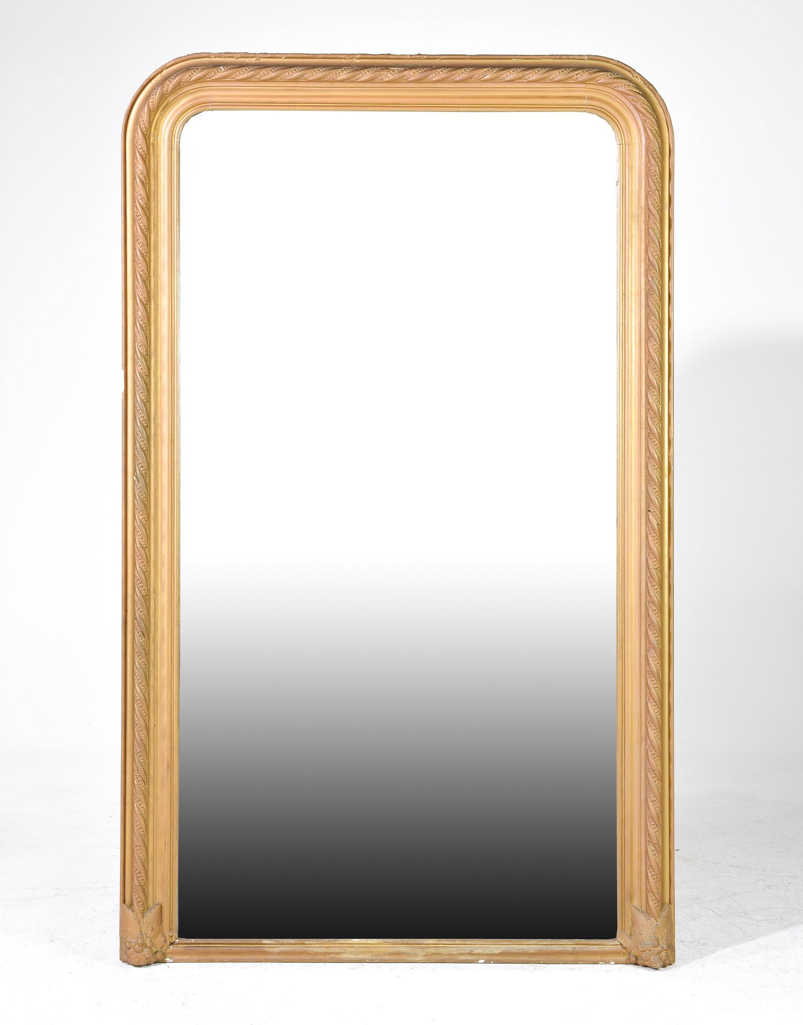 Large Louis Philippe Style Gold Gilt Mirror (1 of 5)