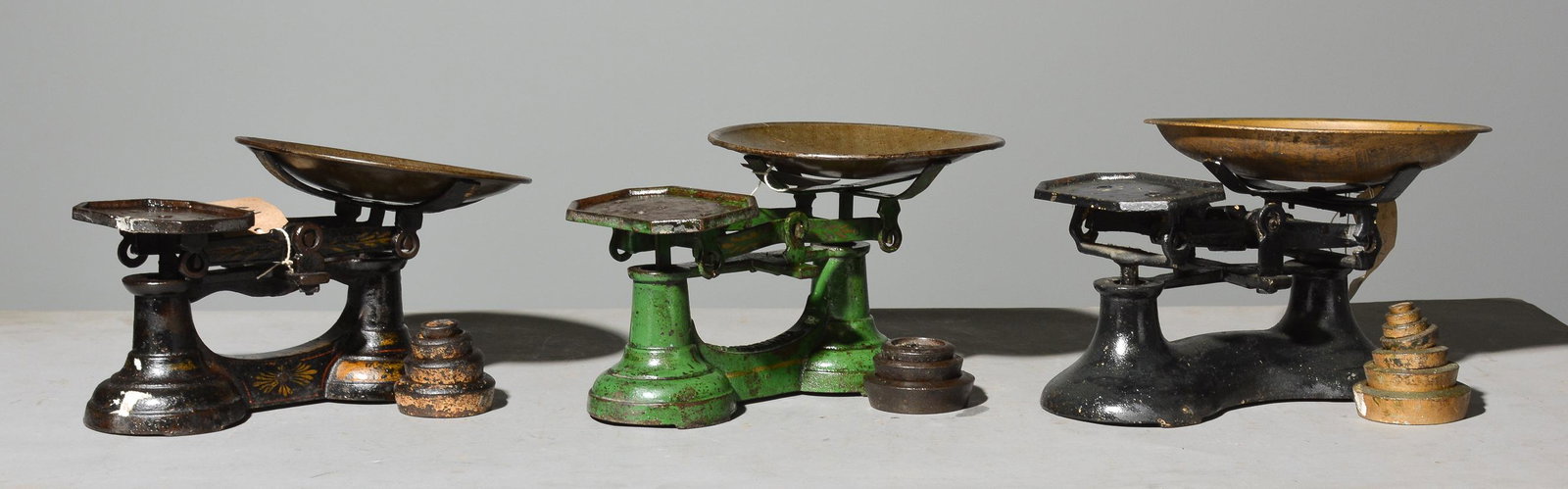 3 British Balance Scales with Weights (1 of 4)