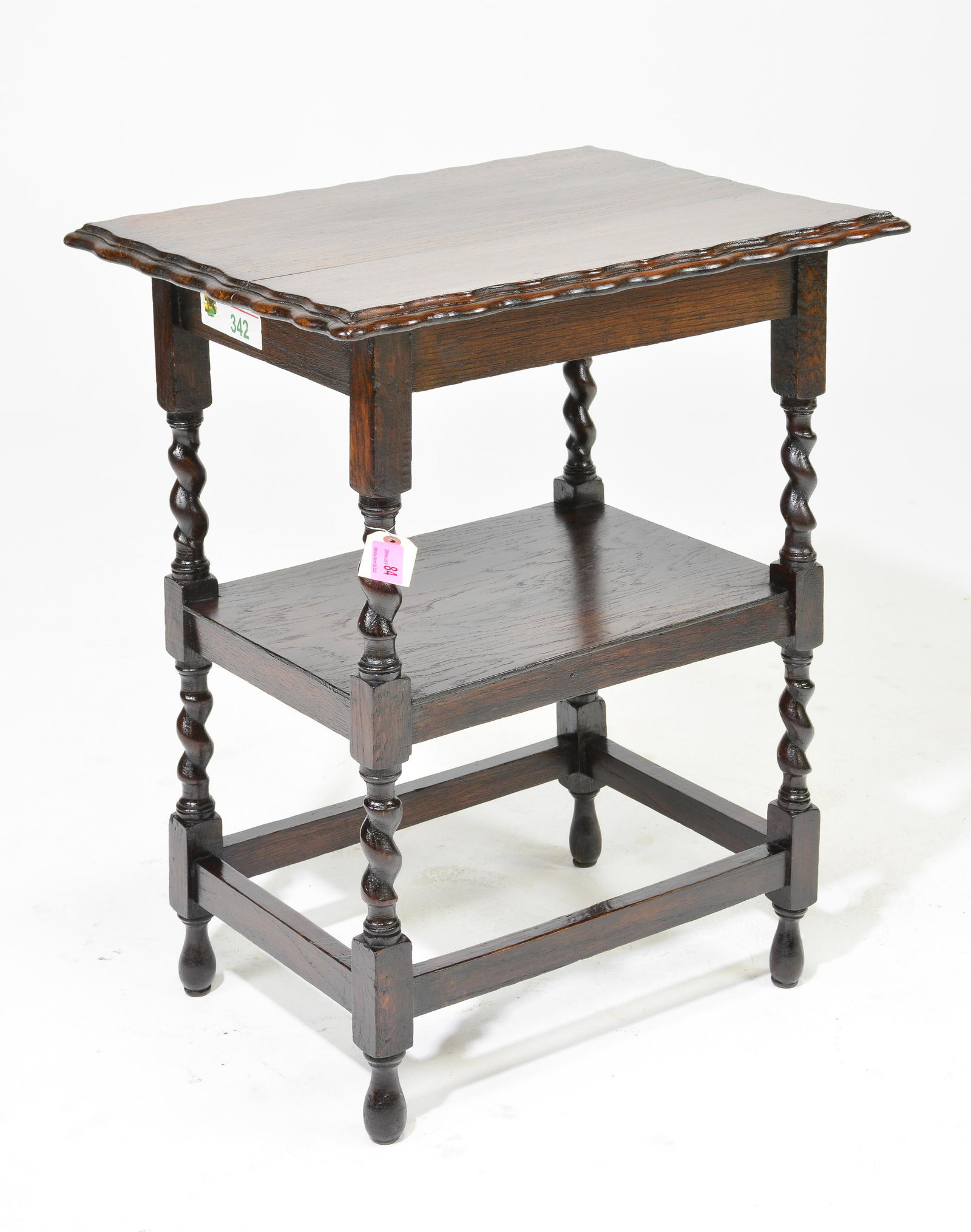 British Oak Barley Twist Occasional Table (1 of 4)