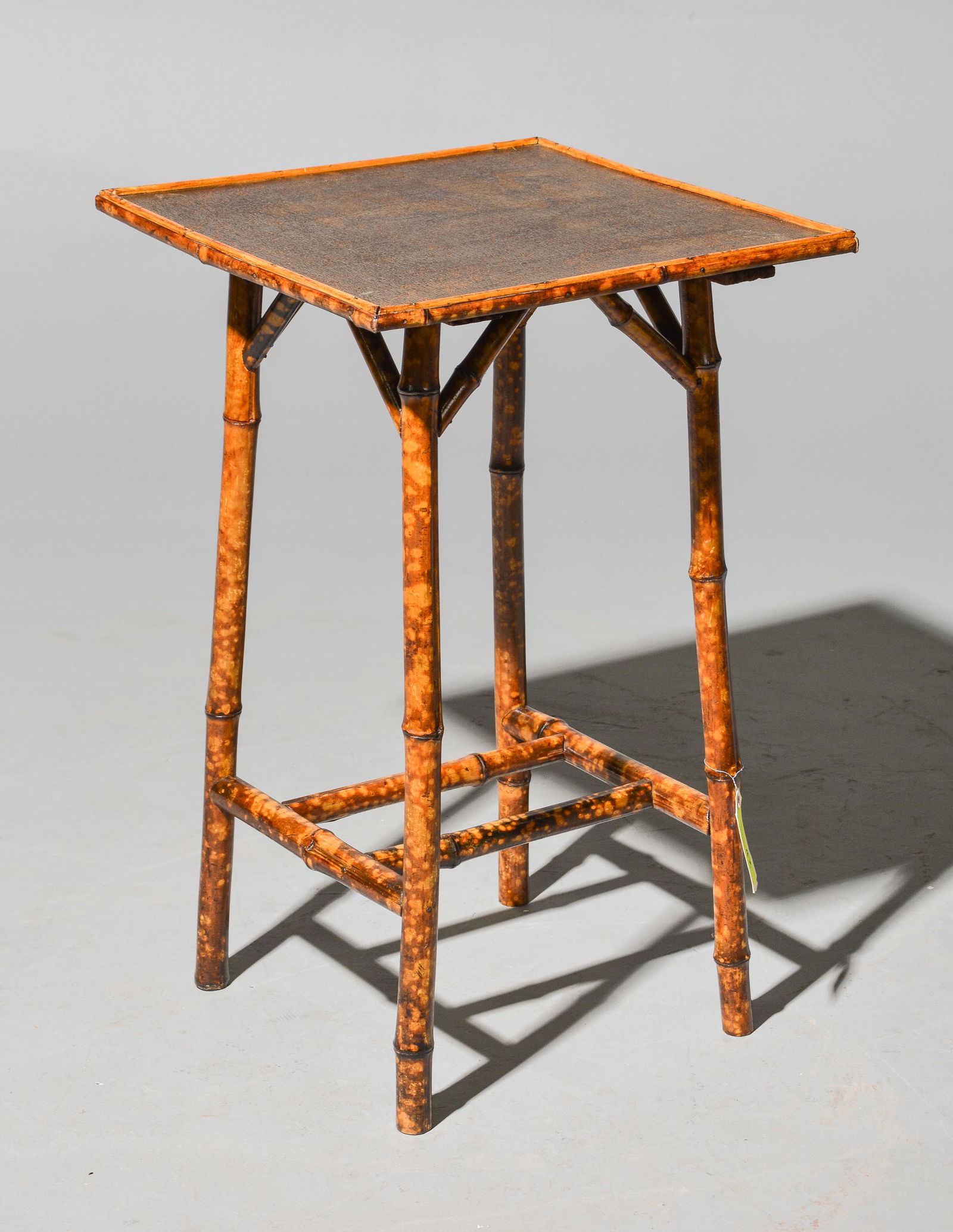 British Square Bamboo Table - Vine Motif (1 of 2)
