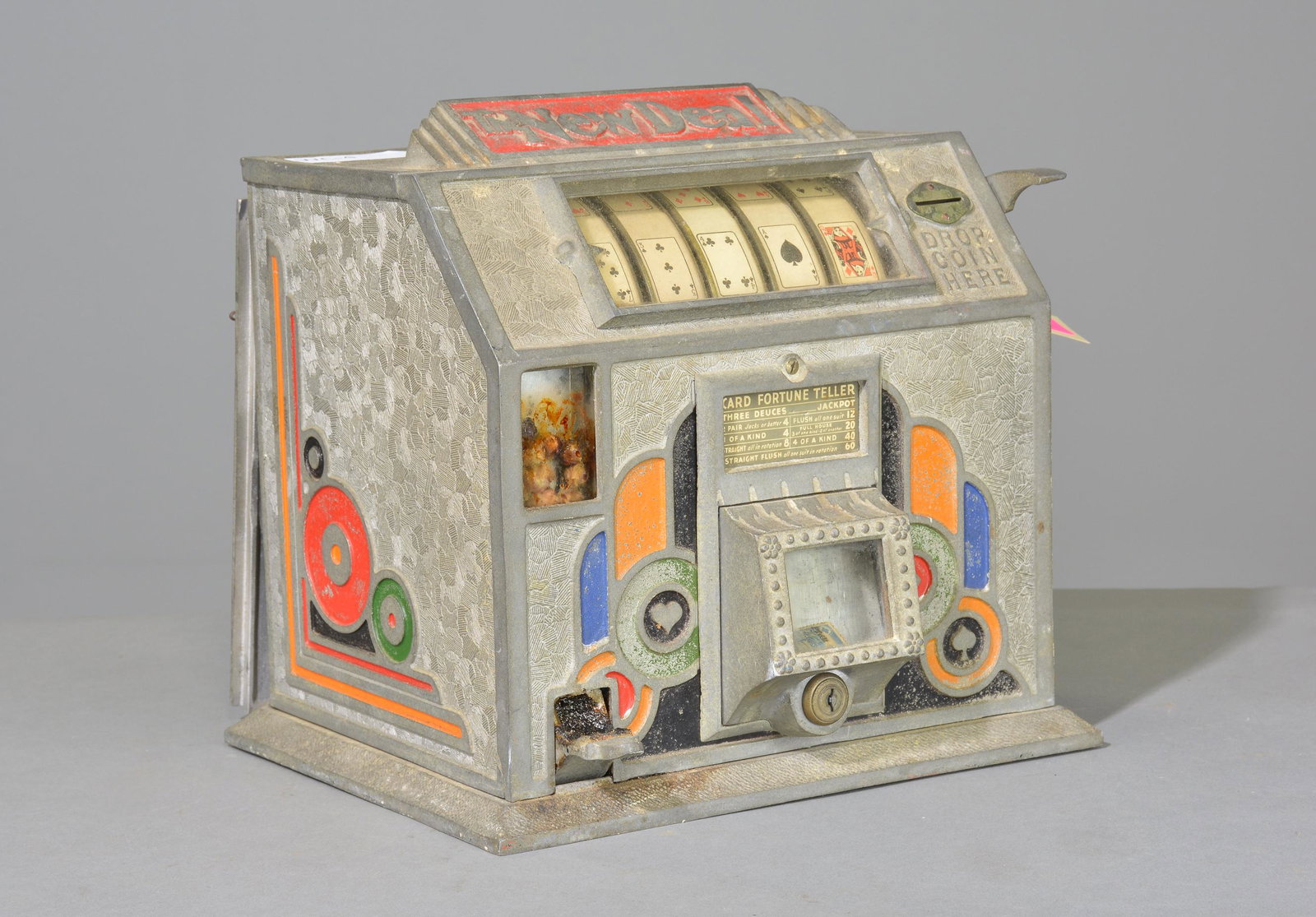 Vintage Metal The New Deal Slot Machine: Vintage Metal The New Deal Slot Machine - 12 in tall x 13 x 10