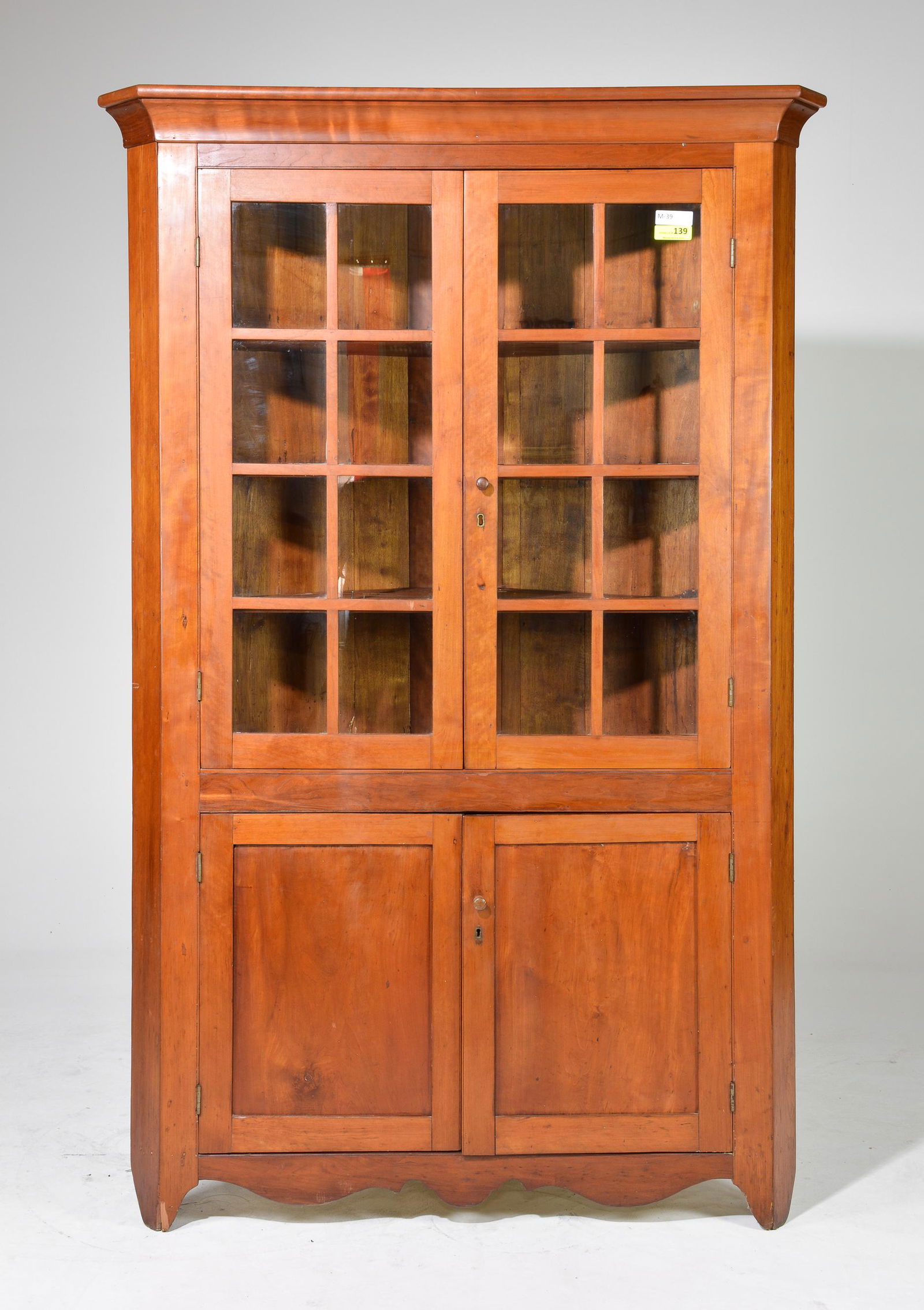 Large American 4 Door Corner Cabinet (1 of 3)