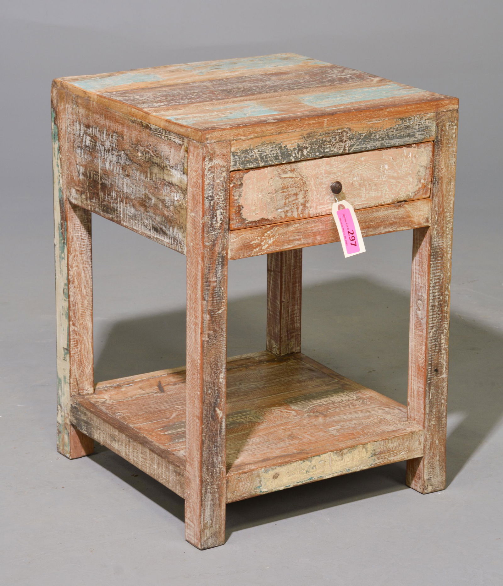 Painted Single Drawer Occasional Table (1 of 3)