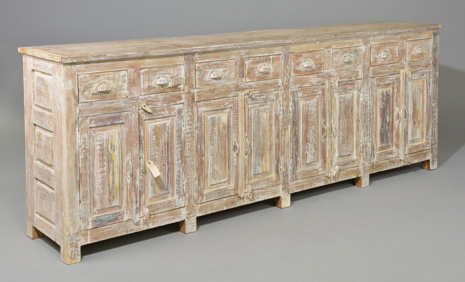 Heavy Painted 8 Door Sideboard / Server (1 of 8)