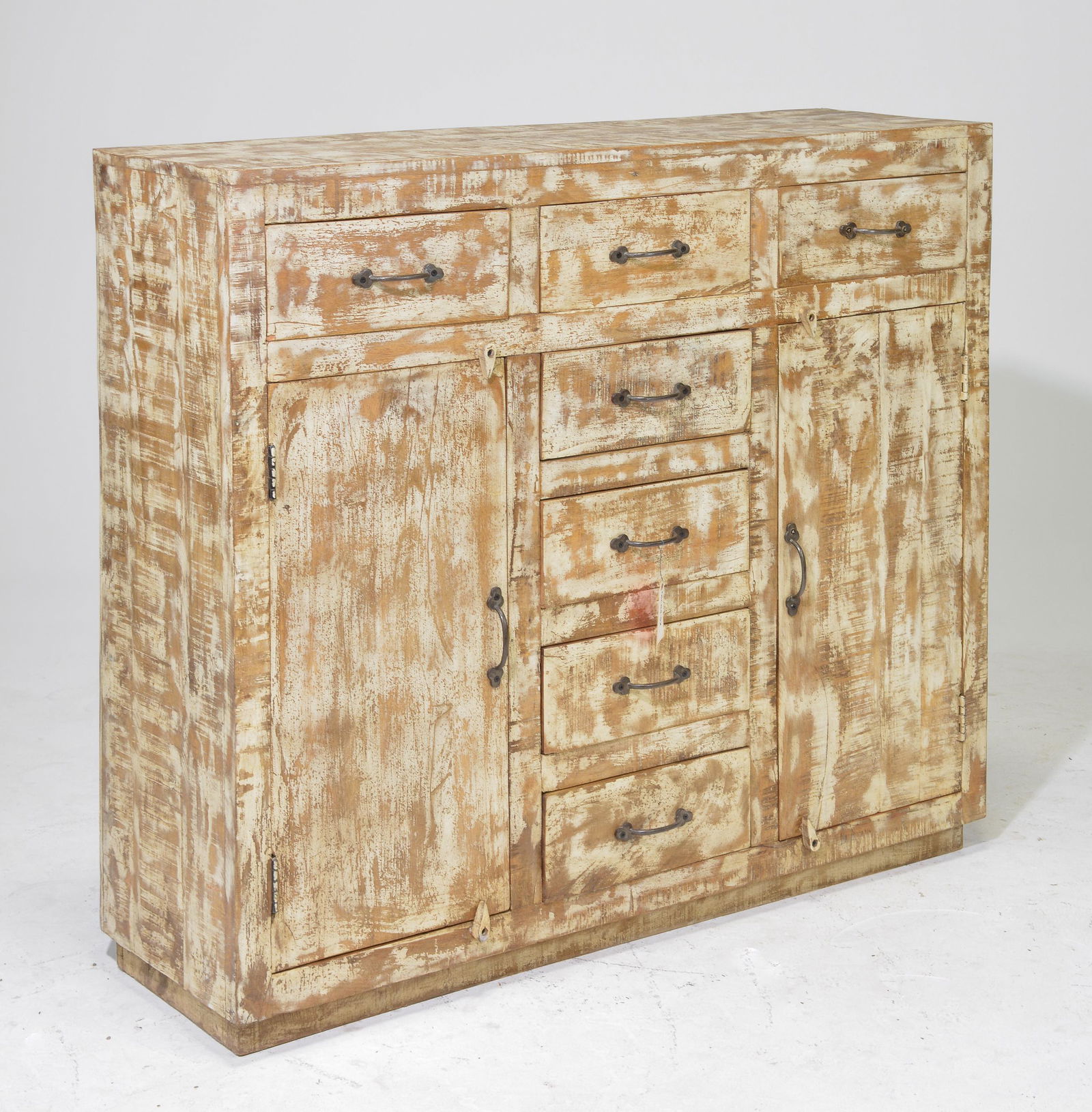 Painted 7 Drawer 2 Door Cabinet / Chest (1 of 3)