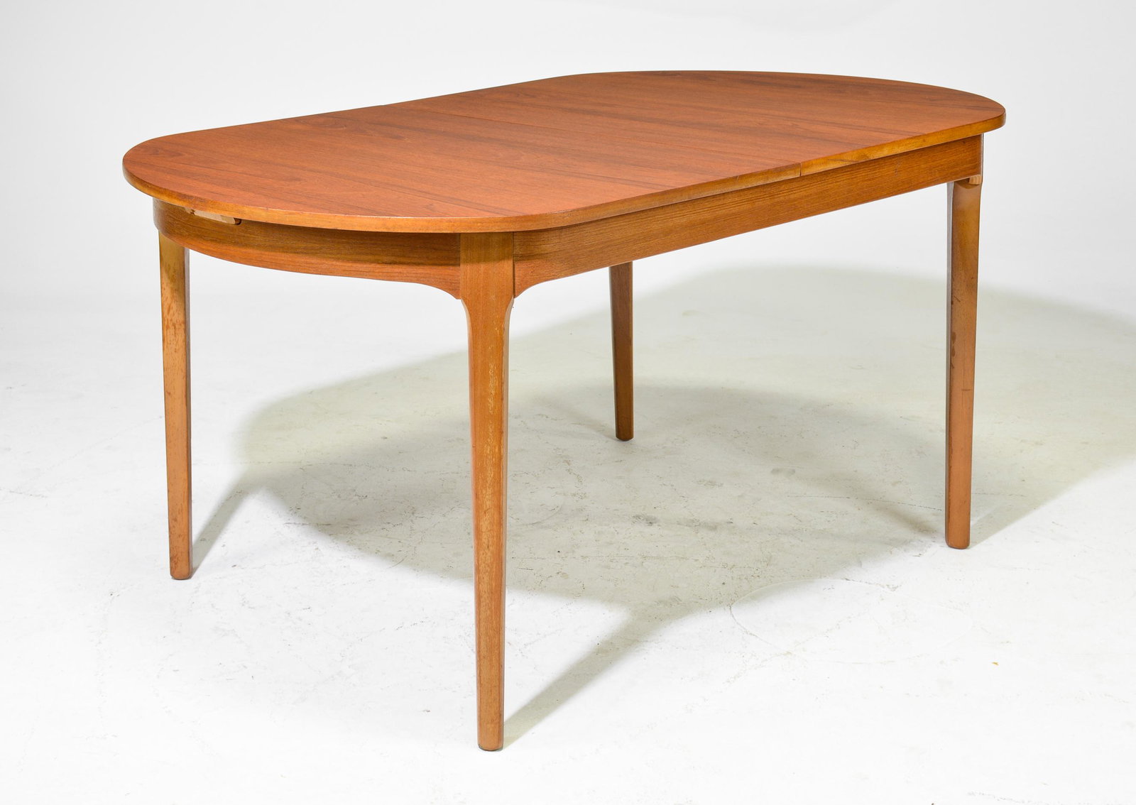 Mid Century Modern Oval Table with Pop Up Leaf - Nathan (1 of 8)
