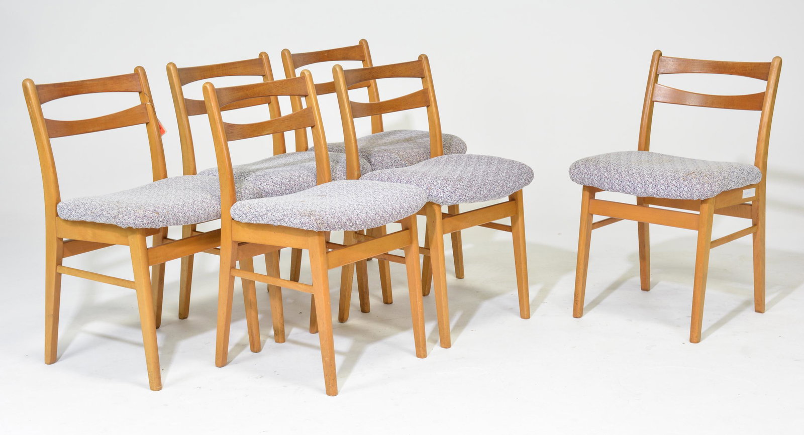6 Mid Century Modern Dining Chairs: Set Of 6 Danish Modern Style Chairs 31 in tall x 20 x 19