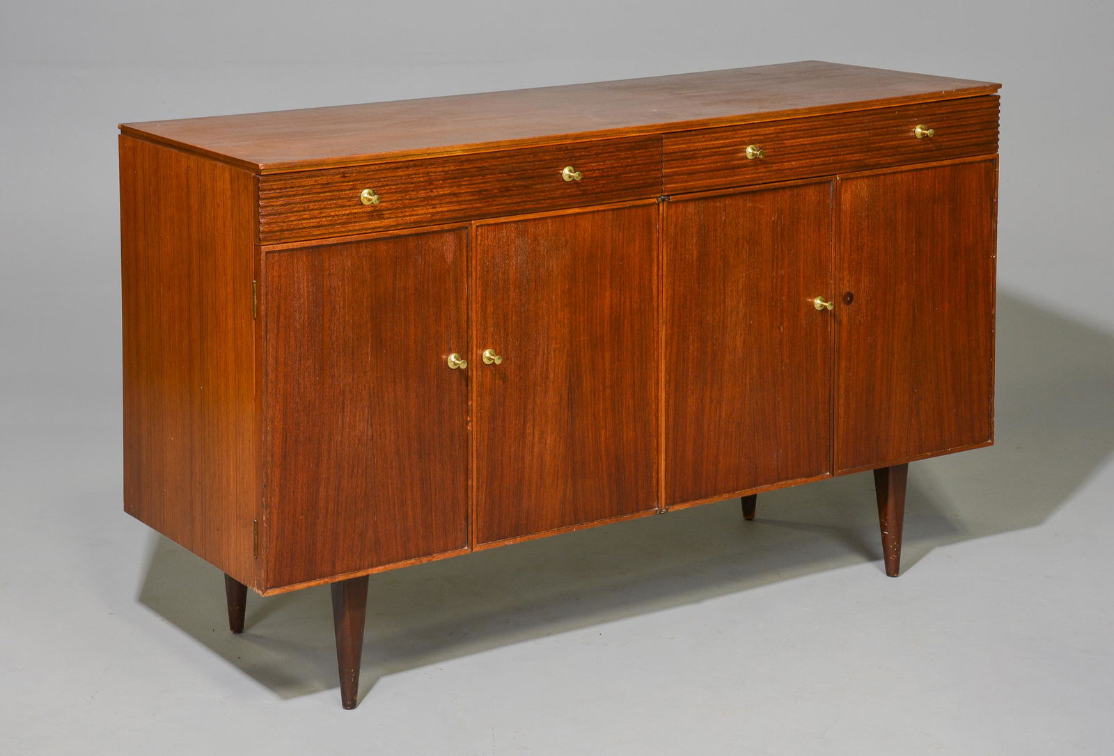Mid Century Modern Sideboard with Brass Handles (1 of 9)