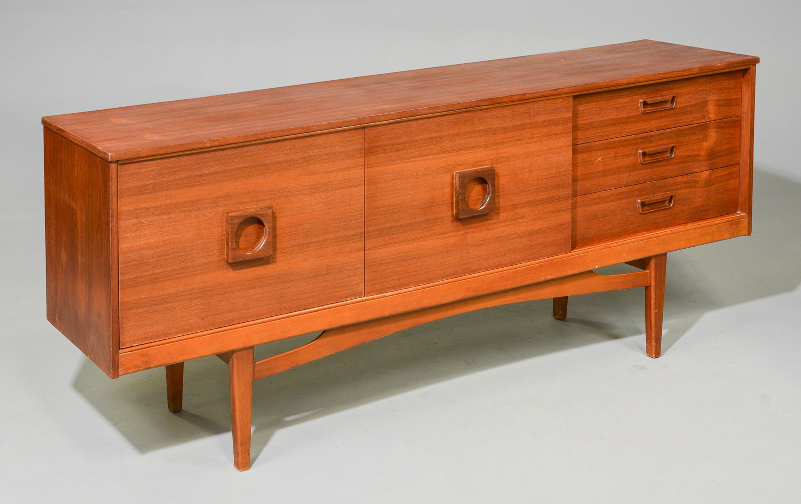 Teak Mid Century Modern Sideboard - Sliding Doors (1 of 9)